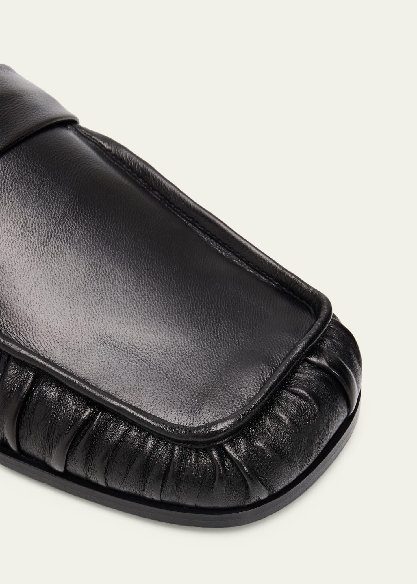 Jil Sander Sabot Leather Loafer Mules - Bergdorf Goodman