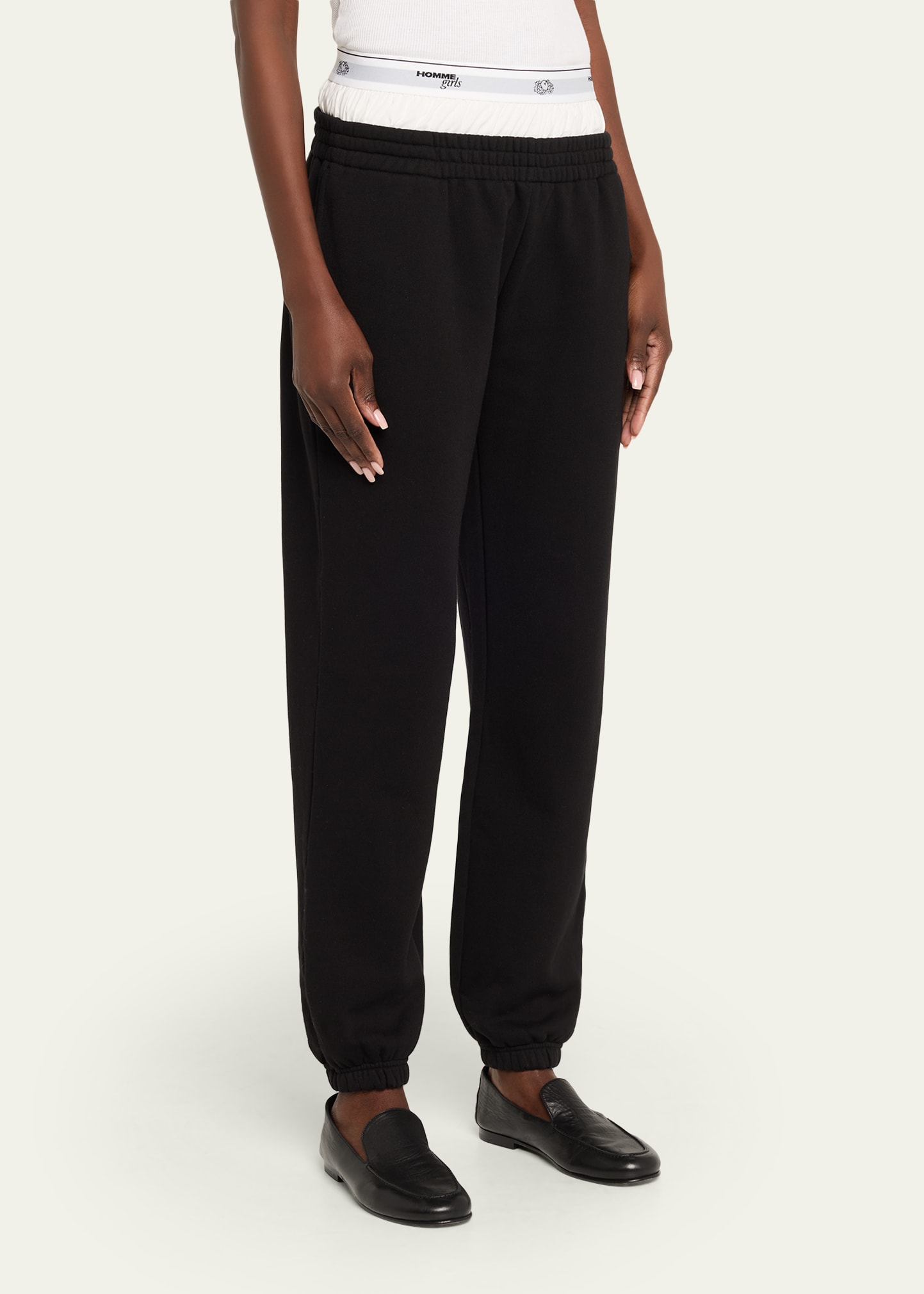 パンツ igusa 193 LO-FI GIRL COTTON SWEATPANTS HOMMEGIRLS x Fruit Of The Loom Peekaboo Boxer Straight-Leg Ankle