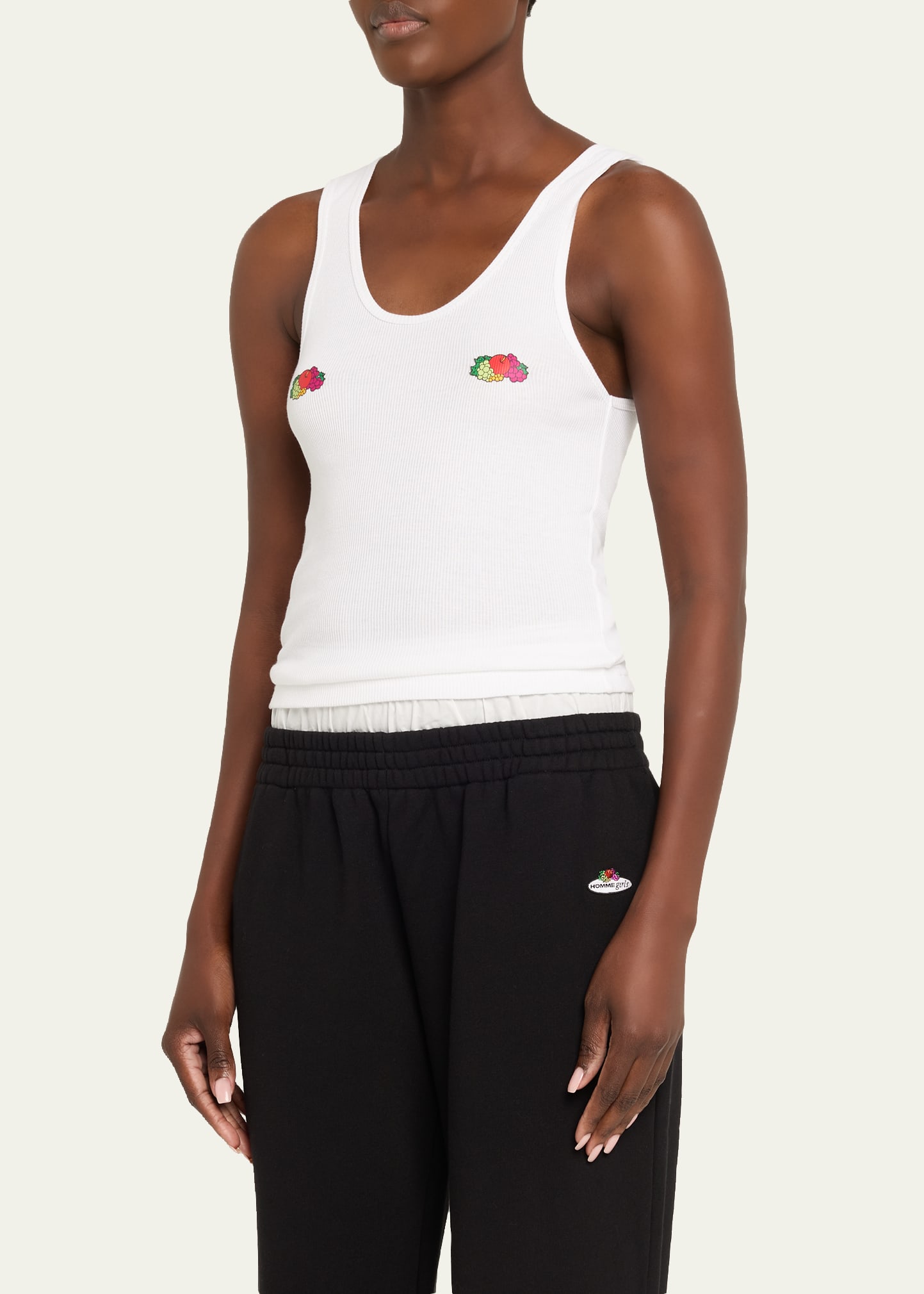 HOMMEGIRLS x Fruit Of The Loom Fruity Double-Logo Classic Tank Top