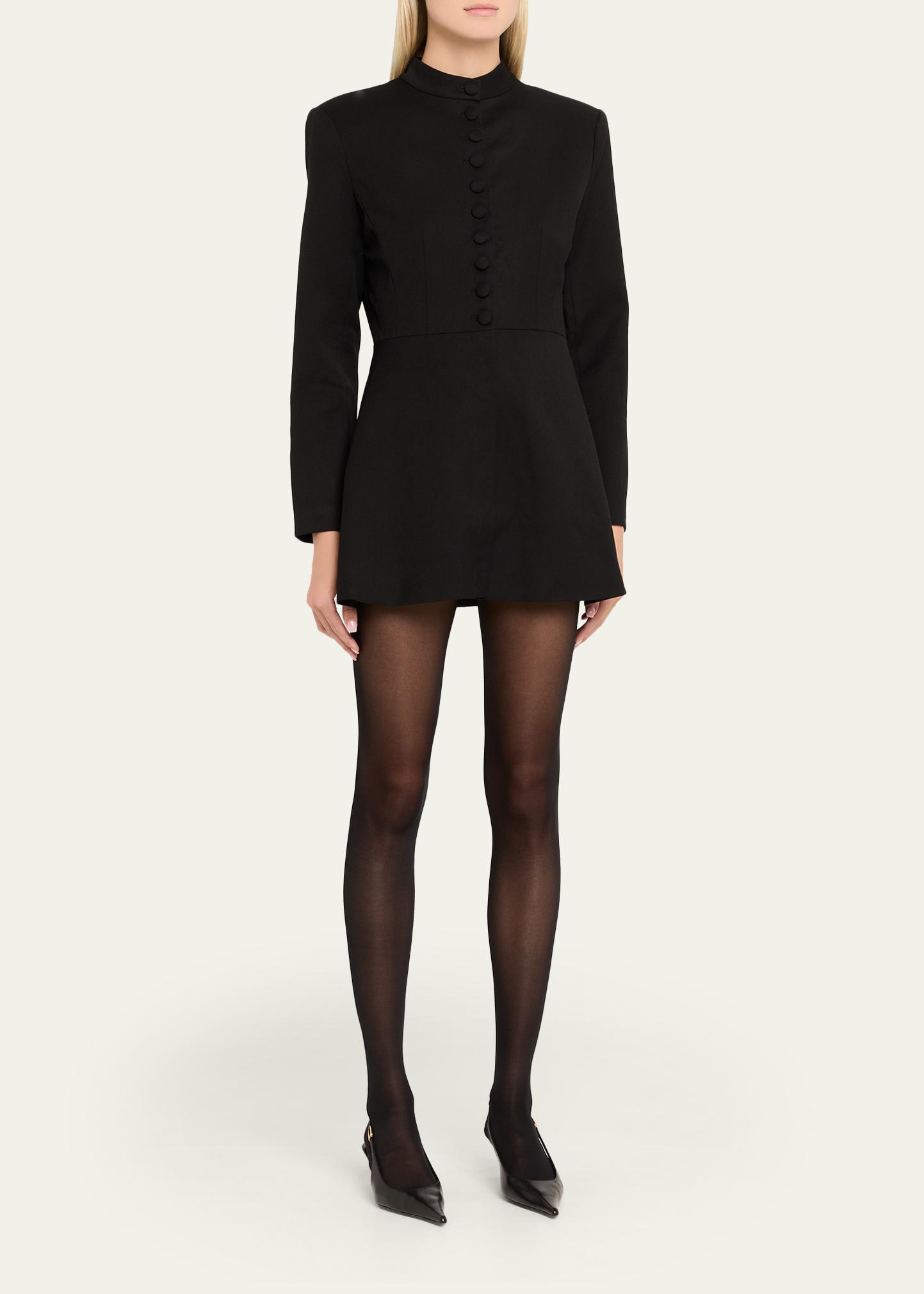 AEXAE Structured Wool Mini Jacket Dress - Bergdorf Goodman