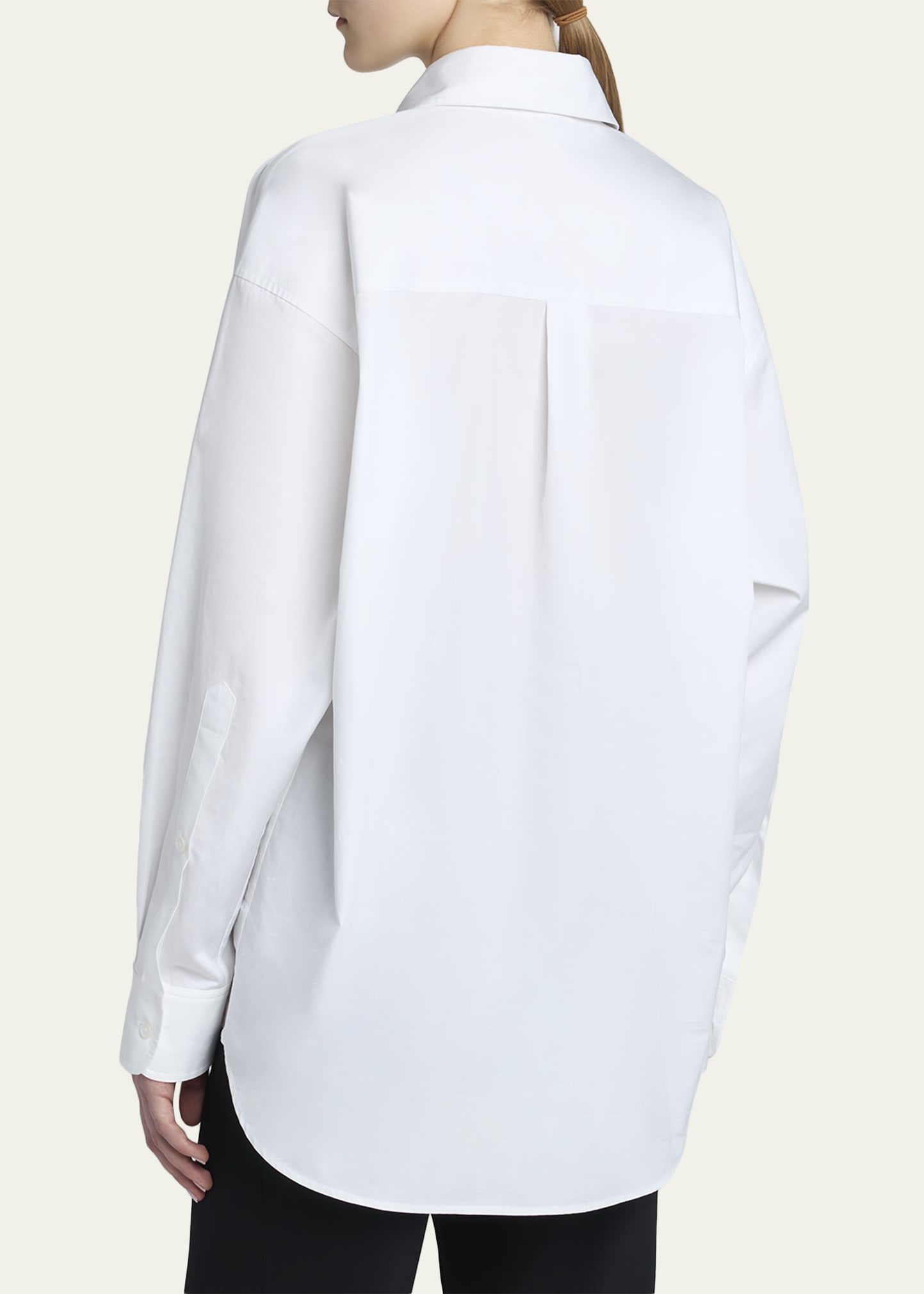 Stella McCartney Flower Embroidered Cotton Poplin Button-Down