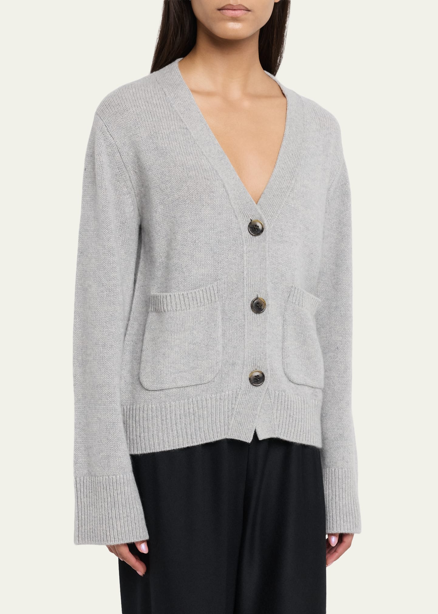 Lisa Yang Danni Cashmere V-Neck Cardigan - Bergdorf Goodman