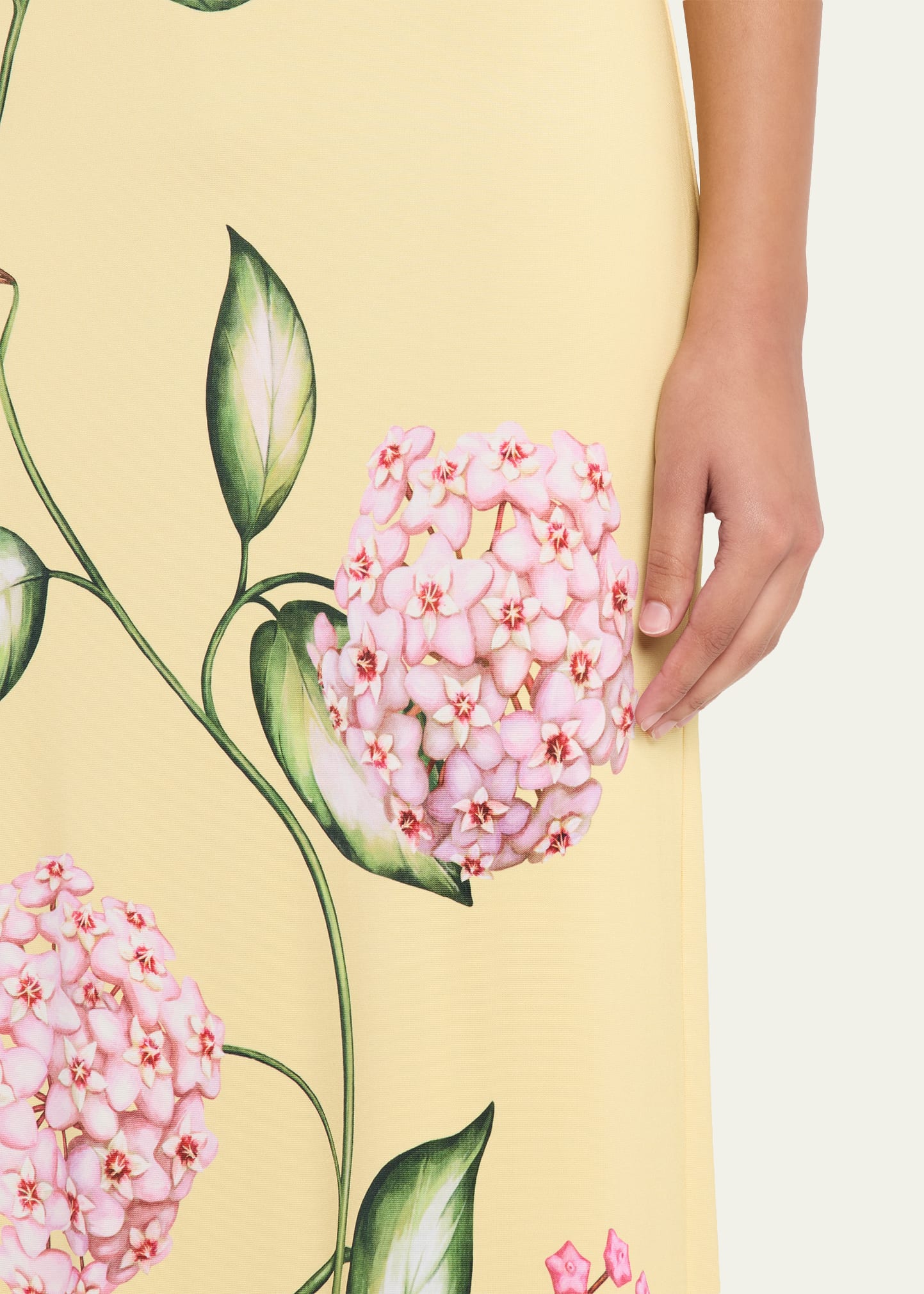 Oscar de la Renta Sleeveless Porcelain Flowers Jersey Maxi Dress - Bergdorf  Goodman