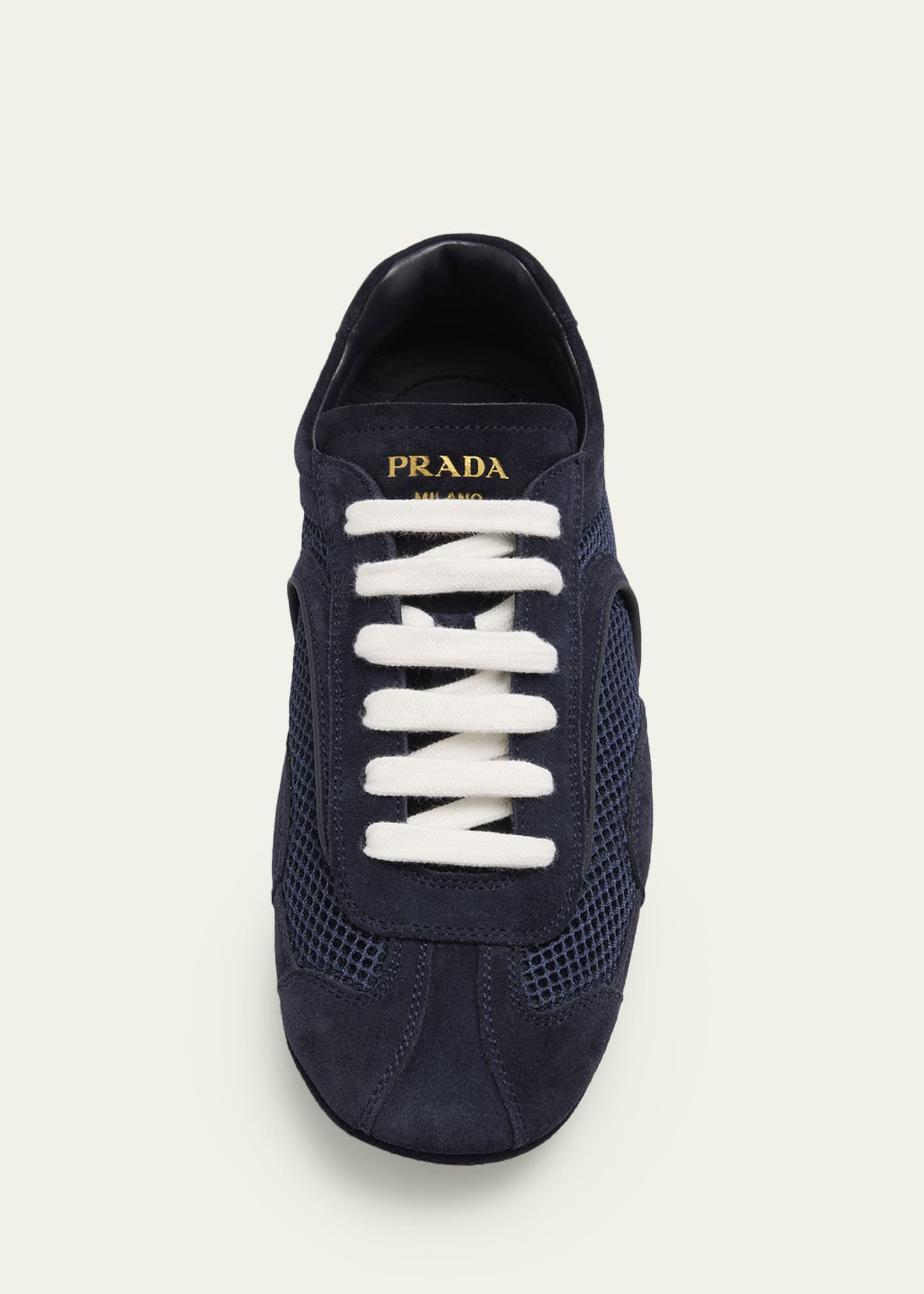 MH　PRADAシューズ Prada Monte Carlo Leather And Mesh Low-Top Sneakers - Bergdorf Goodman