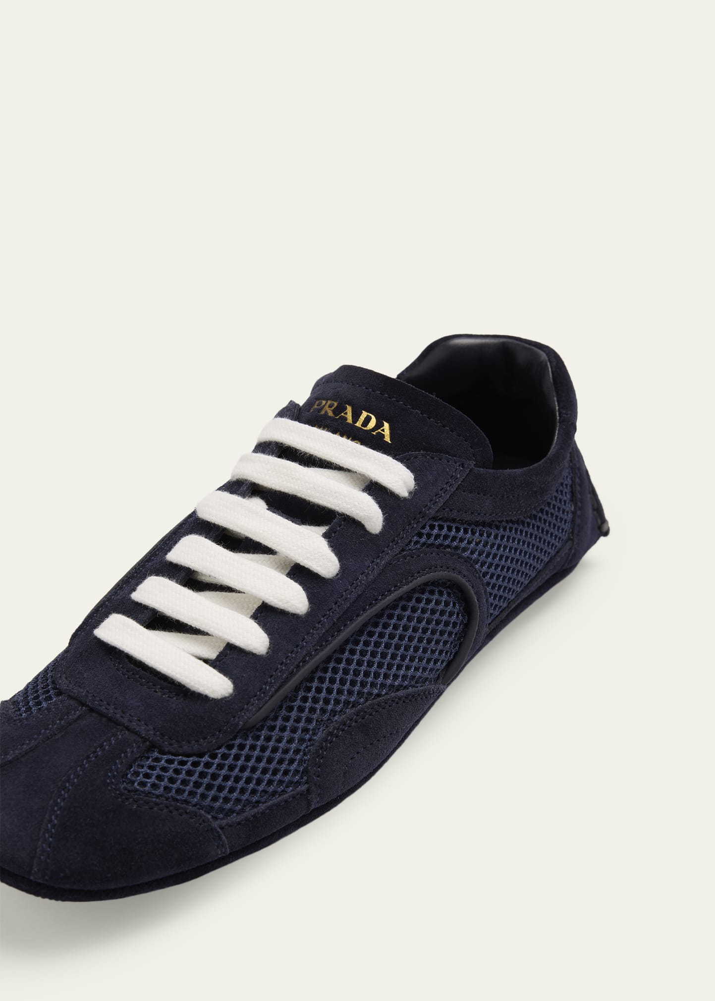 MH　PRADAシューズ Prada Monte Carlo Leather And Mesh Low-Top Sneakers - Bergdorf Goodman