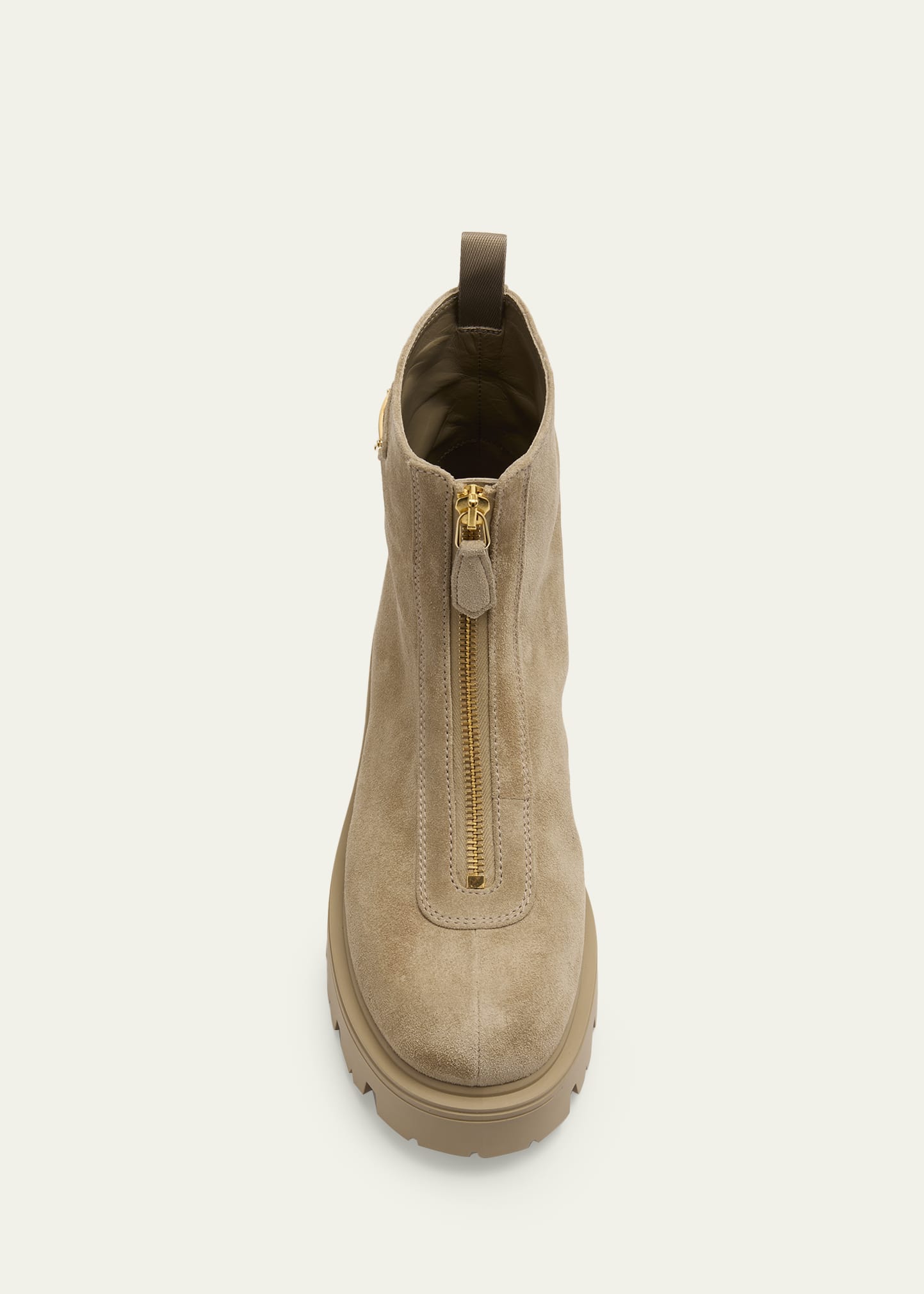 PRADA スエードショートブーツ 37.5 ベージュ ヒール10cm bg_5486423_100321_d