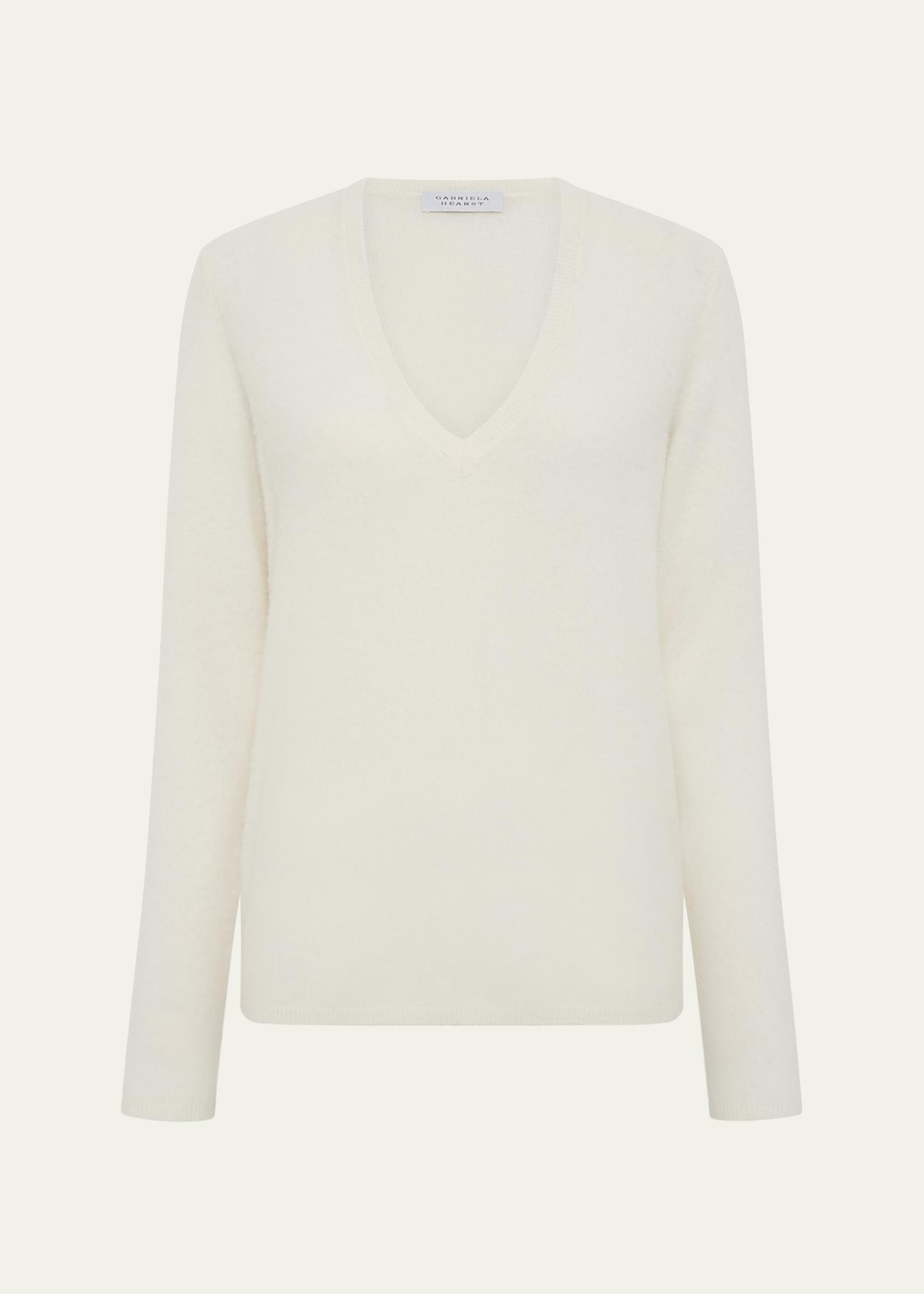 Gabriela Hearst Vesper V-Neck Cashmere Sweater