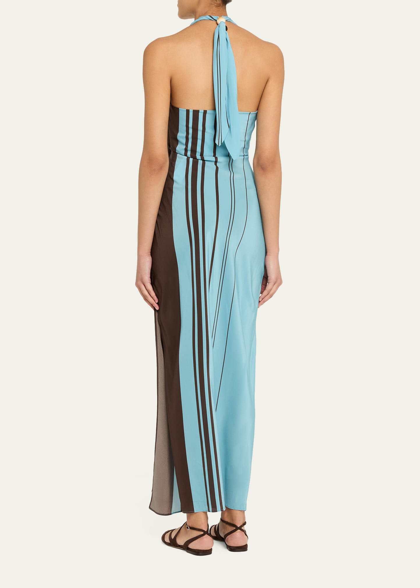 Sir Rioja Halter Scarf Maxi Dress, Pacha Mine, Women's, 1, Casual & Work Dresses Maxi Dresses