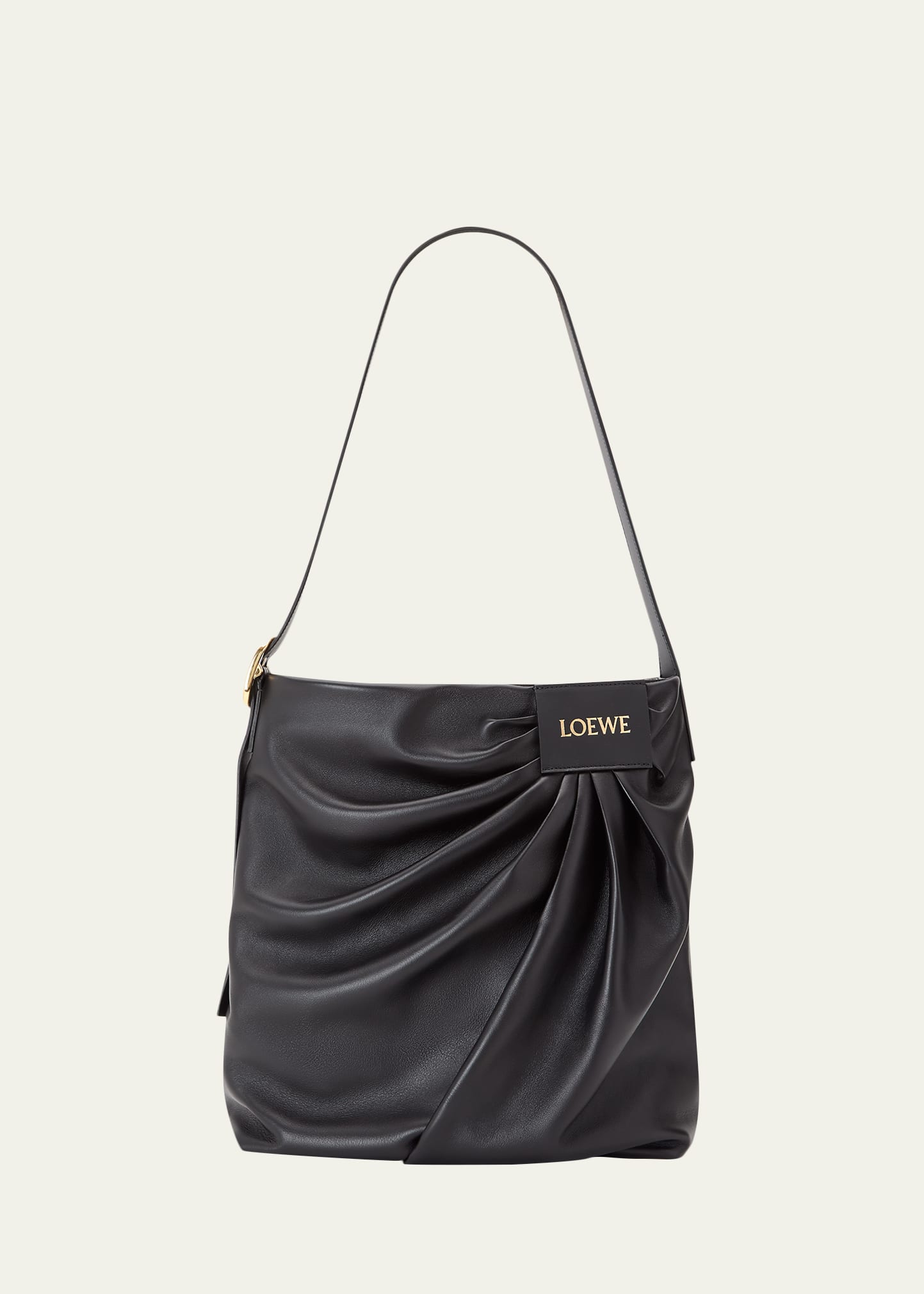 LOEWE ブラック ショルダーバッグ　PUFFY LOEWE ブラック ショルダーバッグ PUFFY