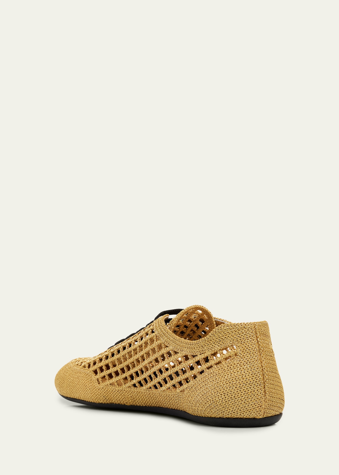 Prada Metallic Crochet Low-Top Sneakers - Bergdorf Goodman
