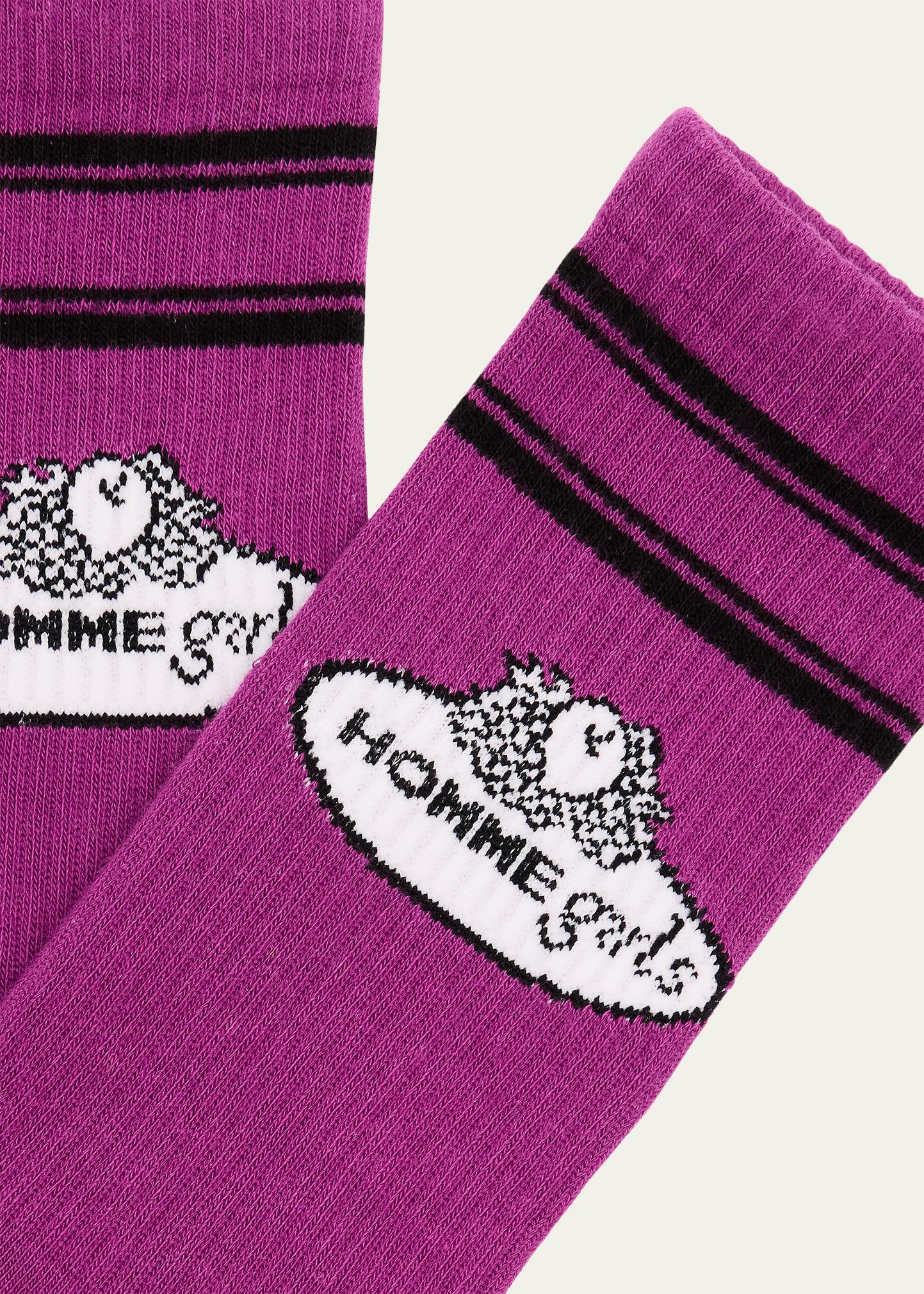 HOMME girls Fruit Of The Loom 3팩 크루 양말