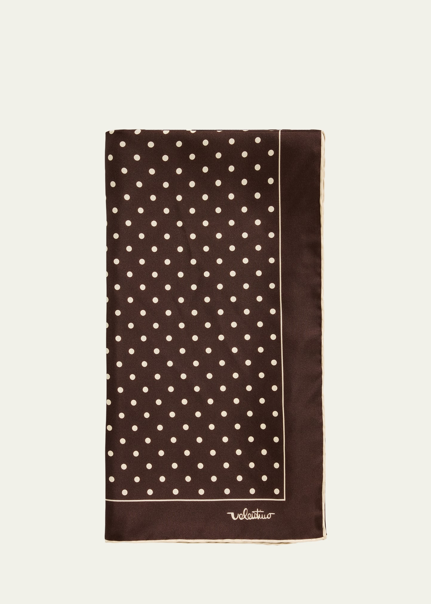 Valentino Garavani Polka-Dot Silk Foulard Scarf - Bergdorf Goodman