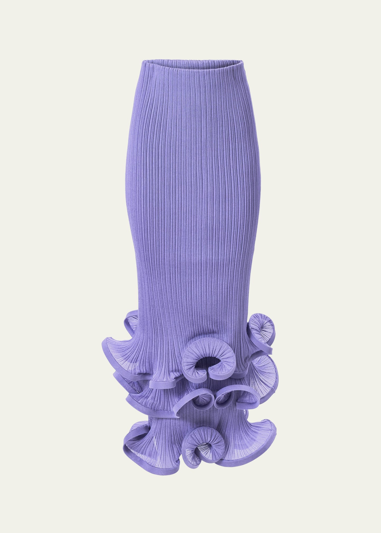 strapless open back dress Montsand Lavender Pleated Maxi Dress