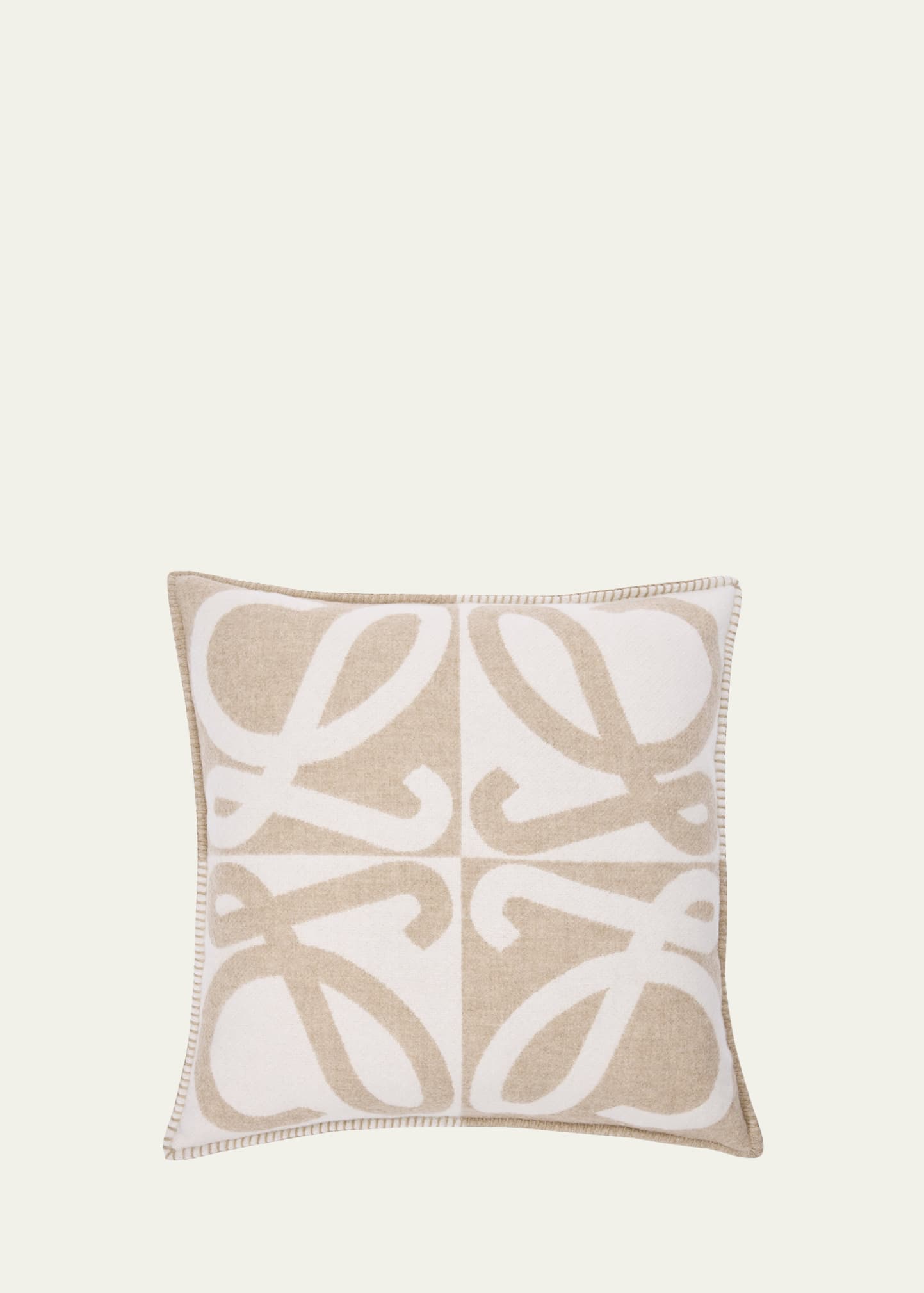Loewe, Anagram Wool/Cashmere Cushion, 20" Square