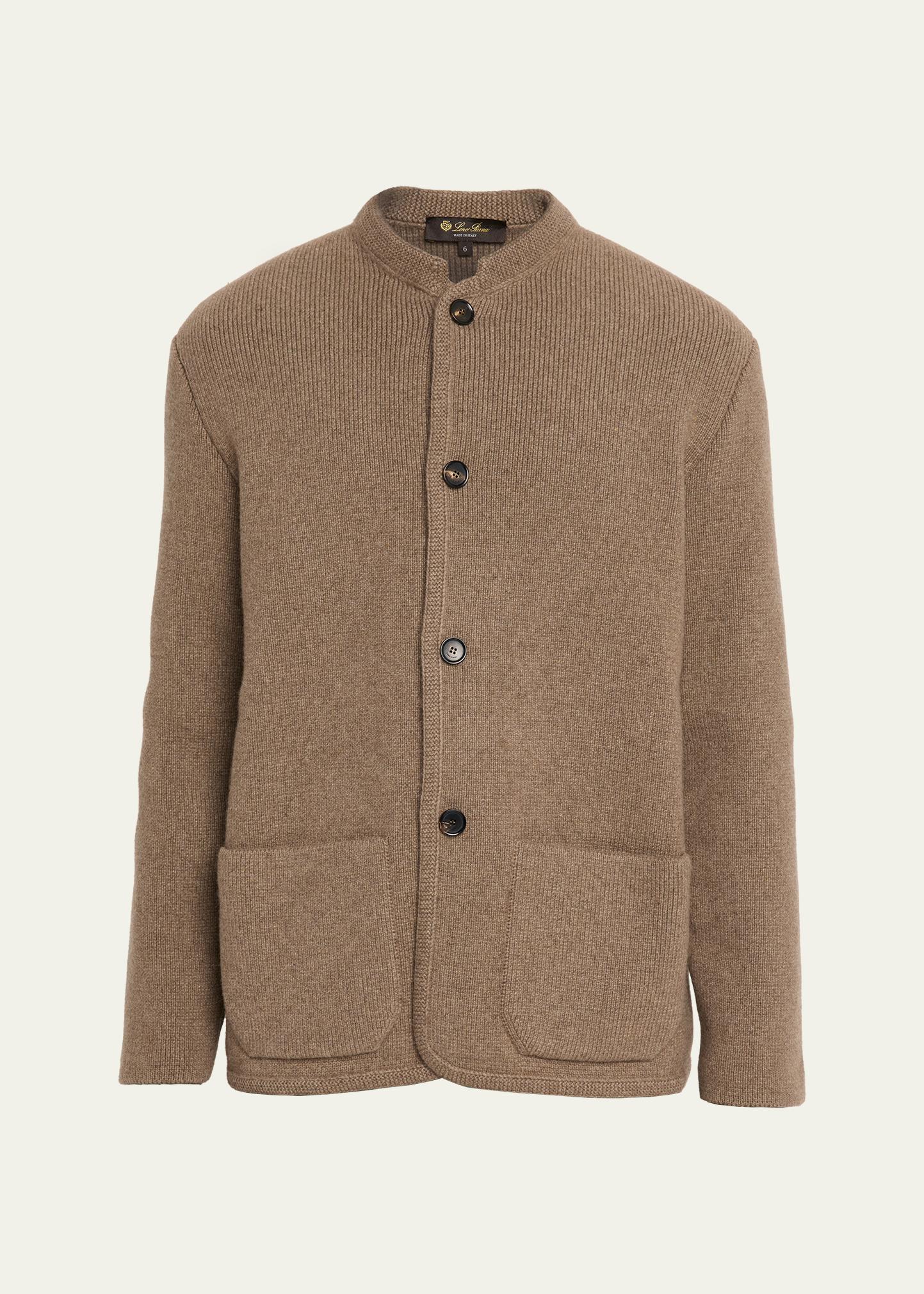 Loro Piana Men's Loro Cashmere Stand-Collar Jacket - Bergdorf Goodman