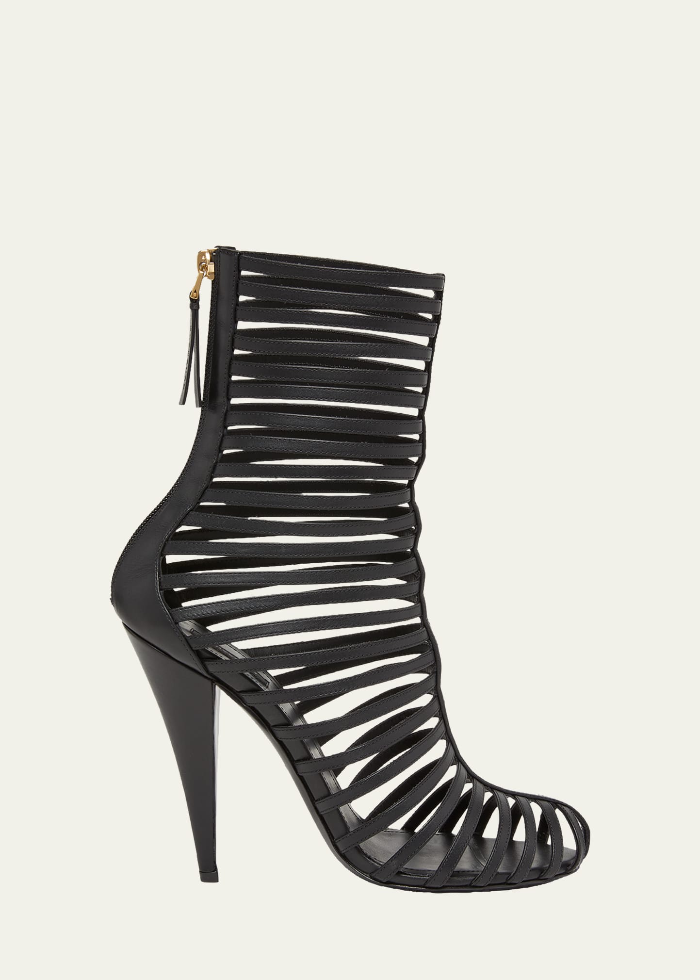 Givenchy 95mm Caged Leather Booties - Bergdorf Goodman