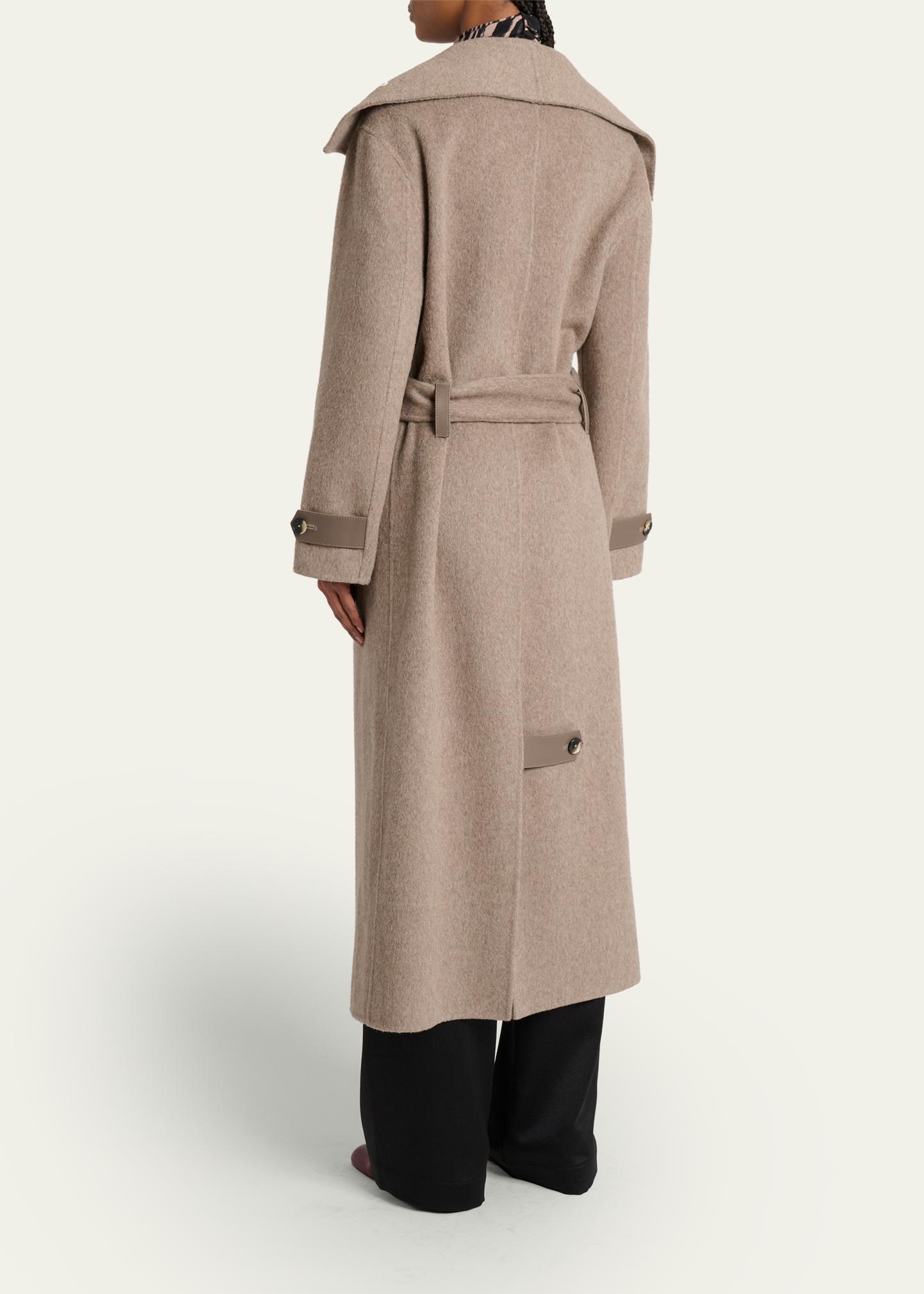 Proenza Schouler White Label Corey Splittable Wool Maxi Coat
