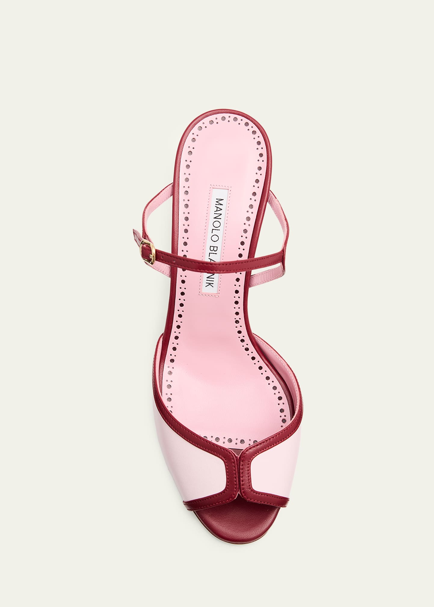 MANOLO BLAHNIK ミュール 35.5（約22.5cm） Manolo Blahnik 70mm Versa Leather Mule Sandals - Bergdorf Goodman