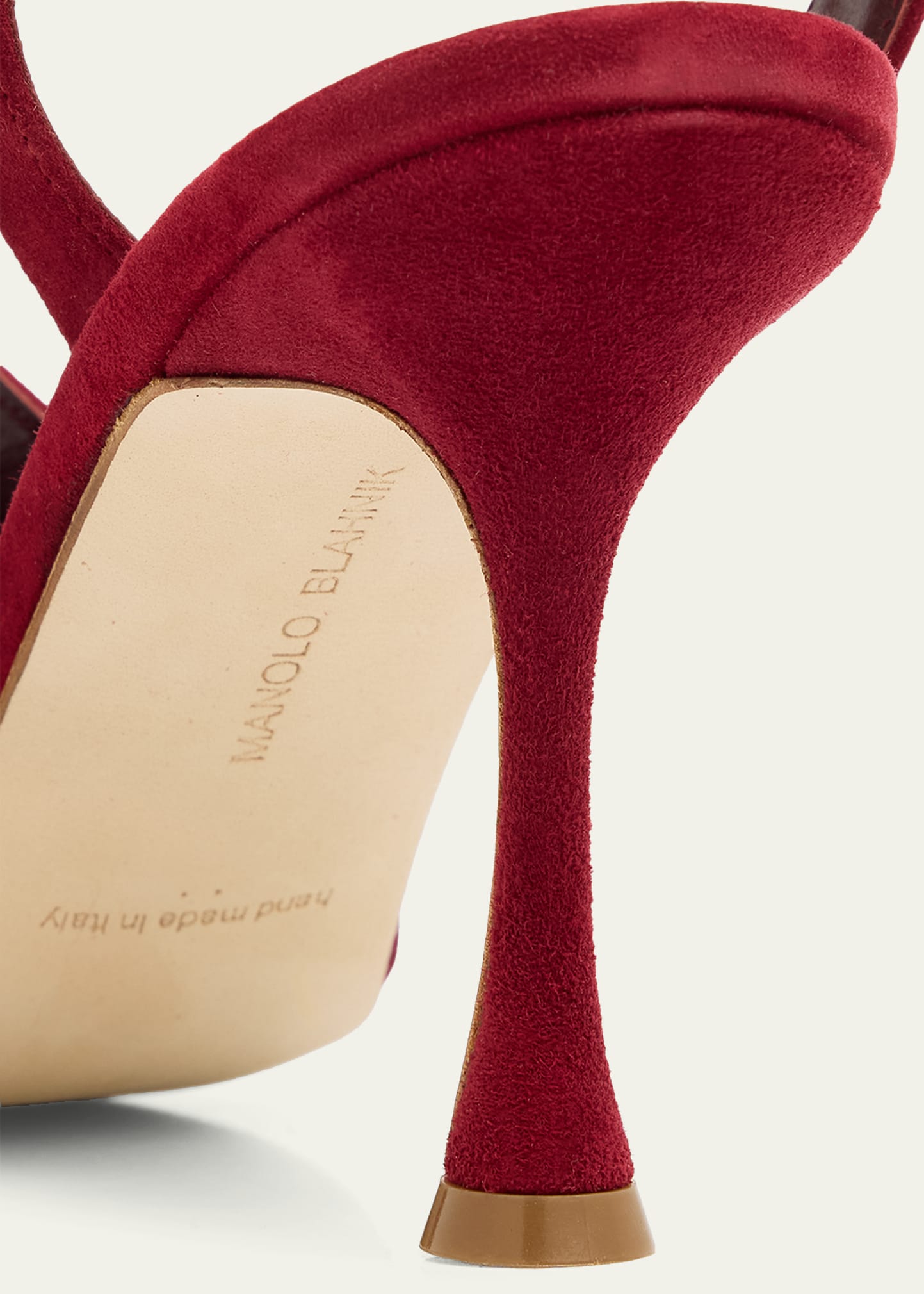 Manolo Blahnik 90mm Triananu Suede Ankle-Strap Sandals - Bergdorf