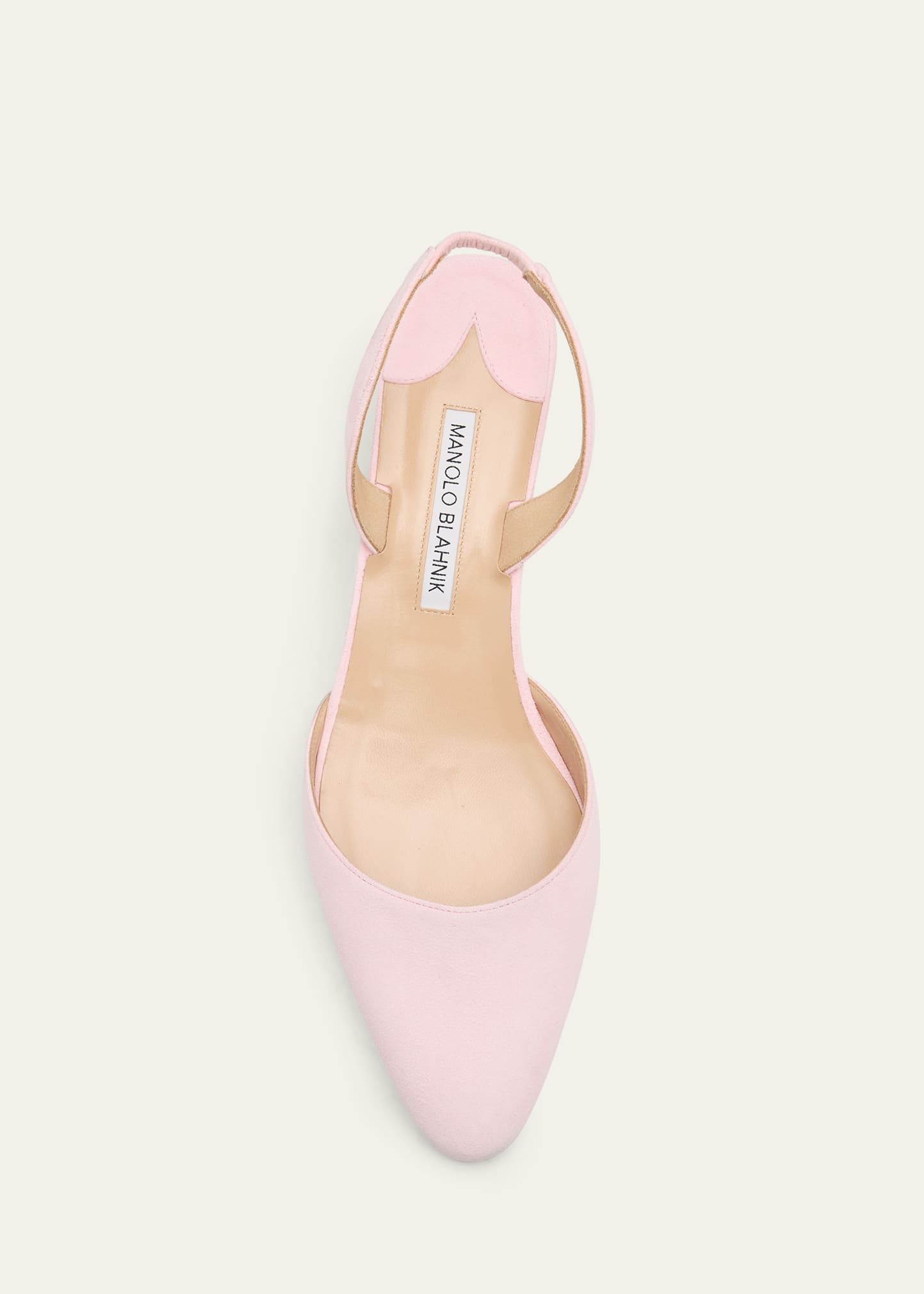 Manolo Blahnik 30mm Aspro Suede Slingback Pumps - Bergdorf Goodman