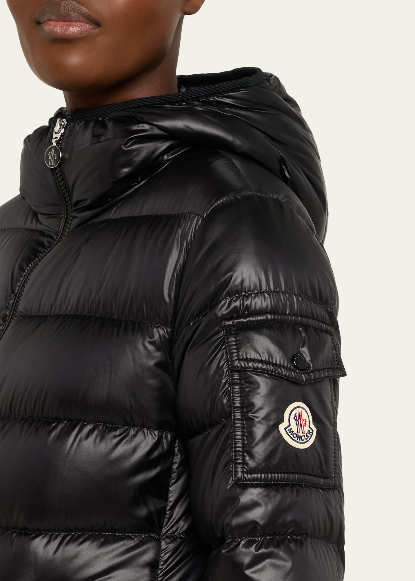 Moncler Glements Hooded Mid-Length Down Jacket - Bergdorf Goodman