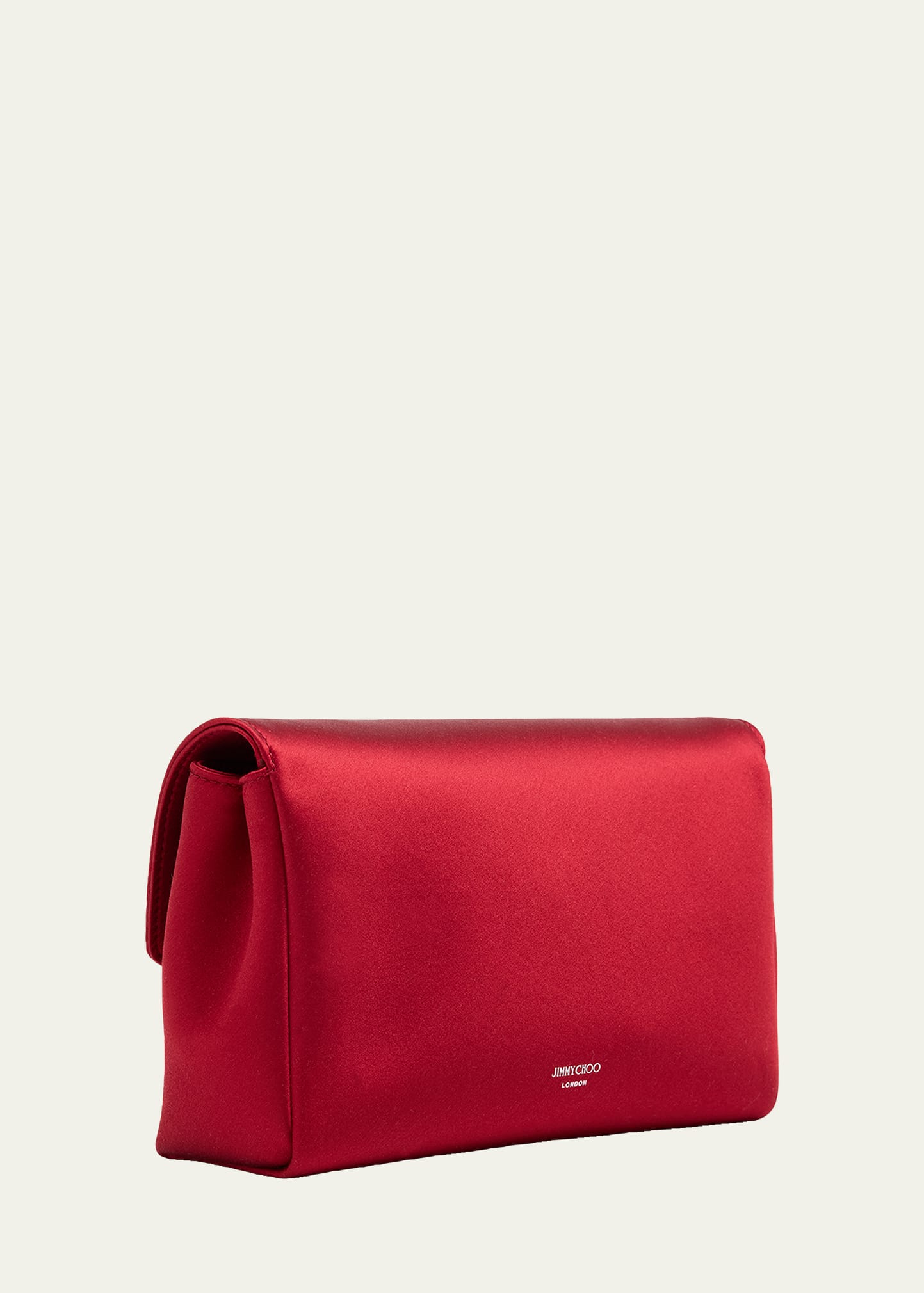 Jimmy Choo Mini Crystal Bow-Embellished Satin Crossbody Bag