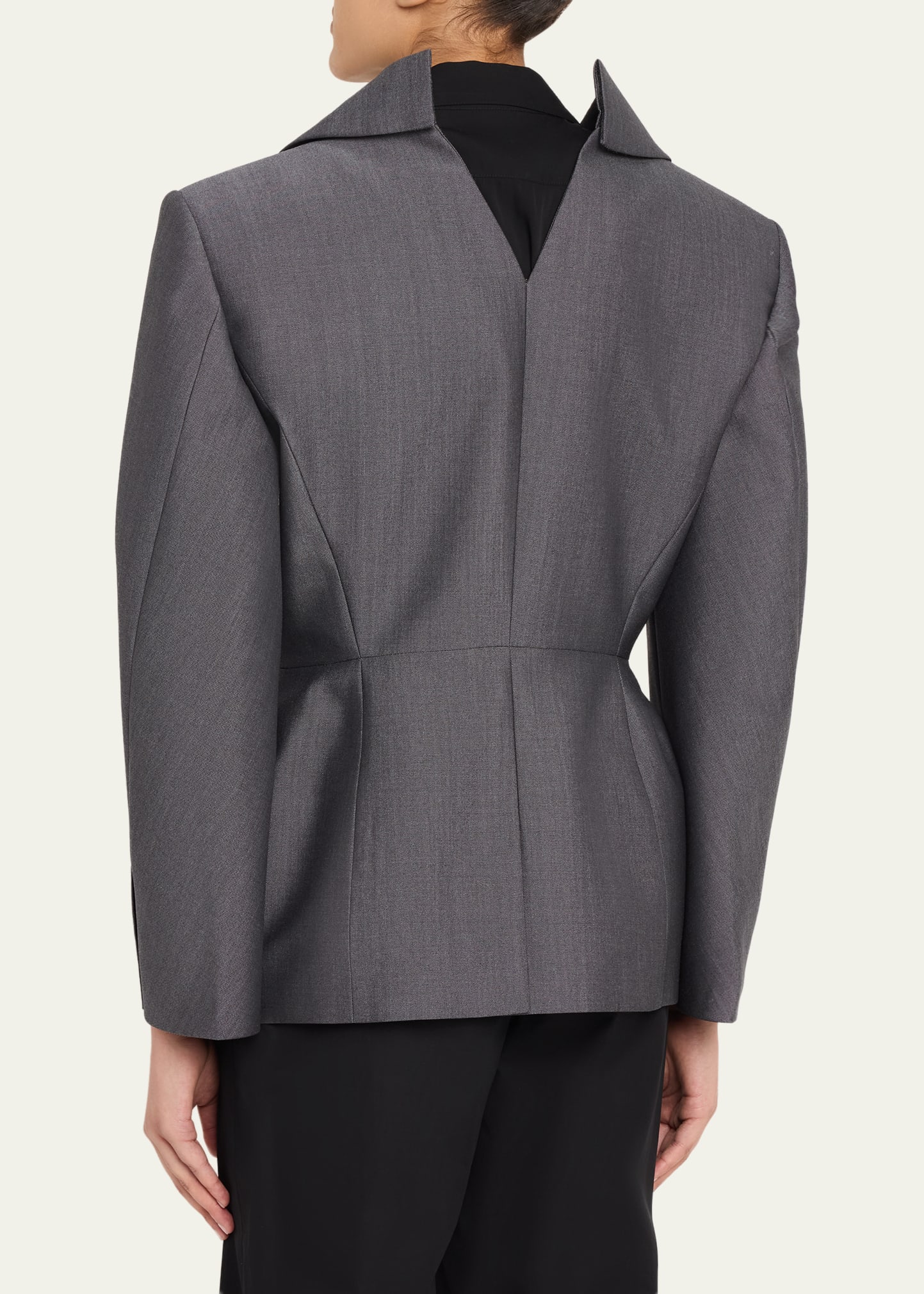 Givenchy Slashed Wool Single-Breasted Jacket - Bergdorf Goodman
