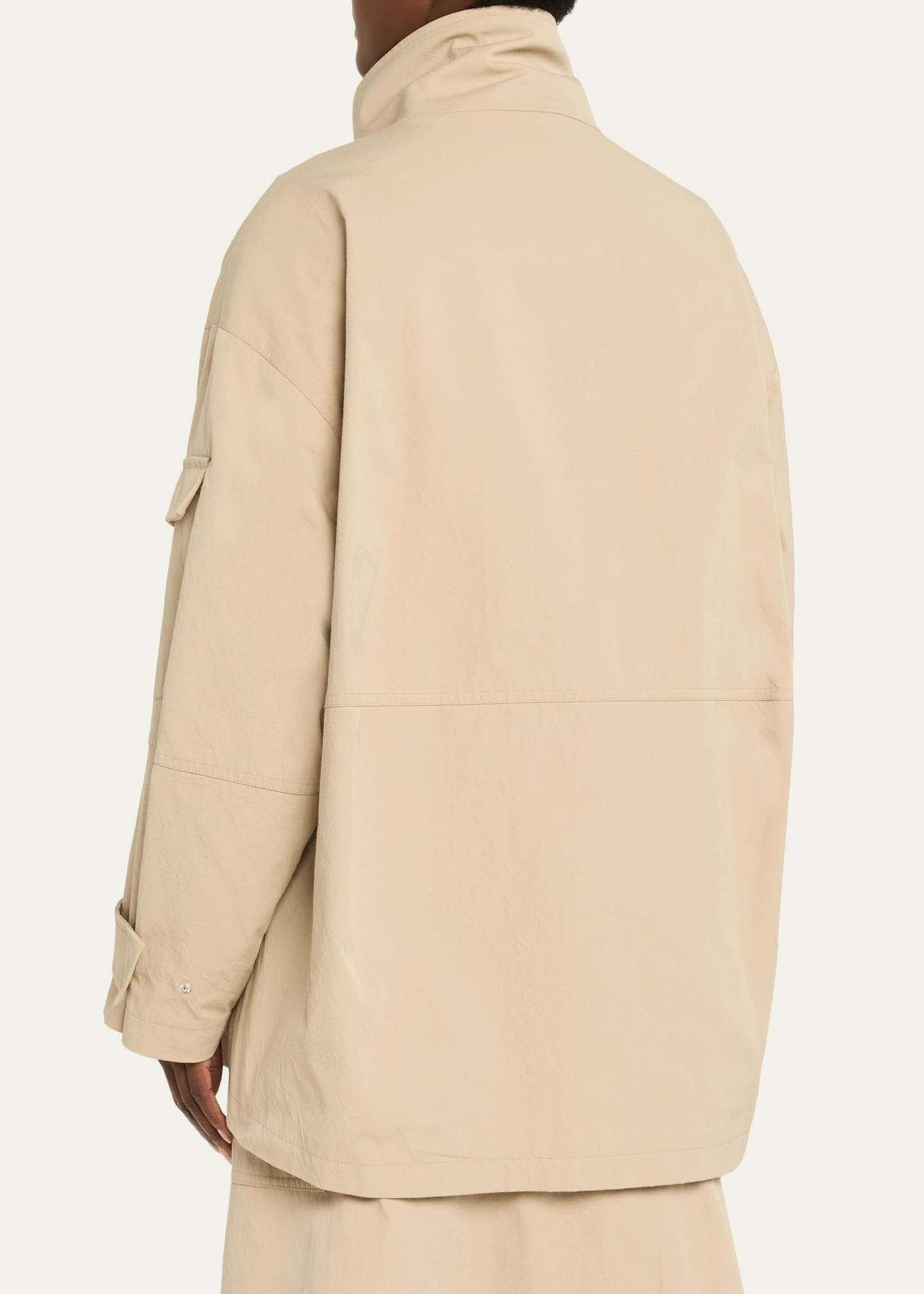 Plan C Oversized Nylon Utility Jacket - Bergdorf Goodman
