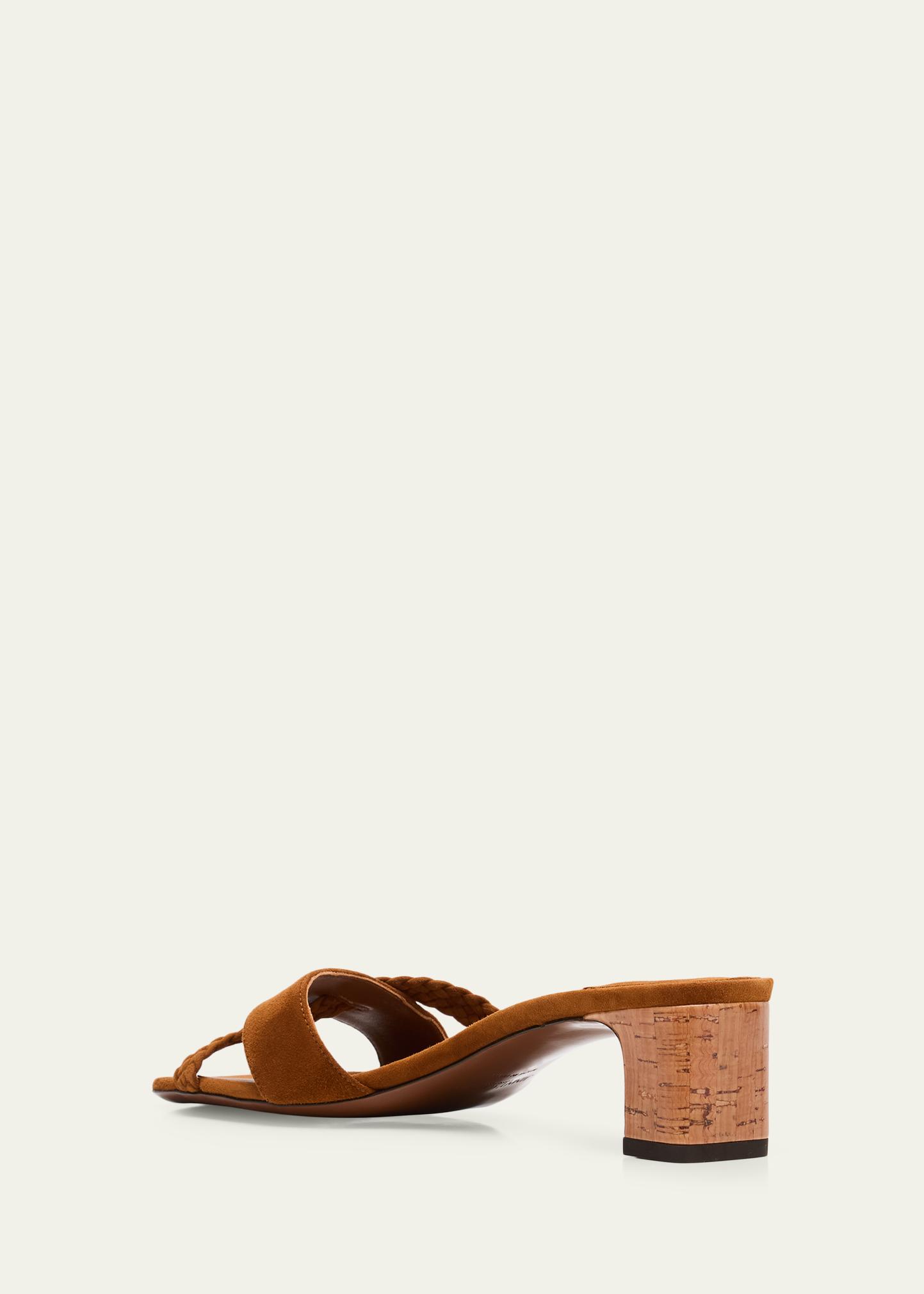 Jimmy Choo 45mm Rori Suede Mule Sandals - Bergdorf Goodman