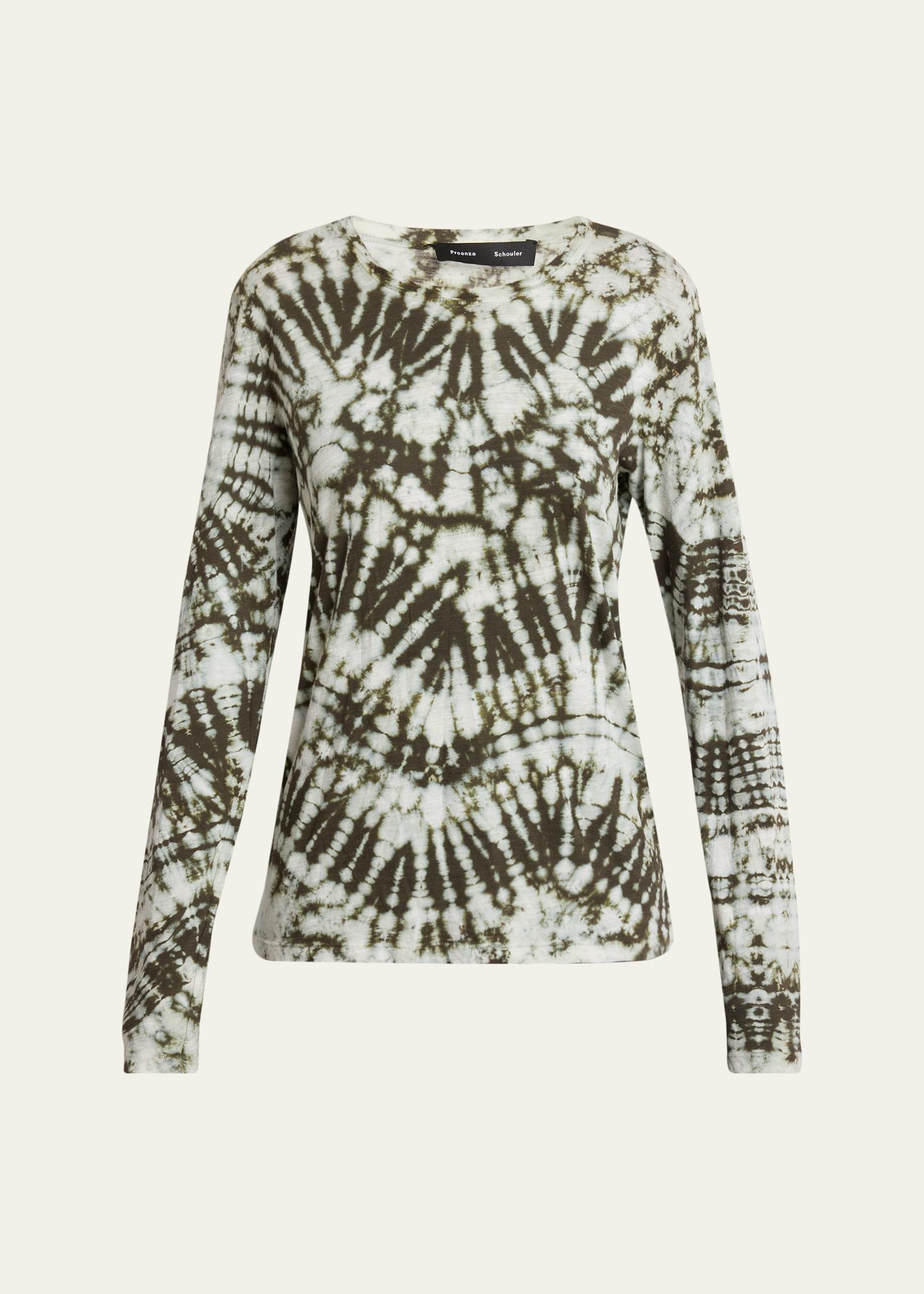 Proenza Schouler Mia Long-Sleeve Tie Dye Top - Bergdorf Goodman