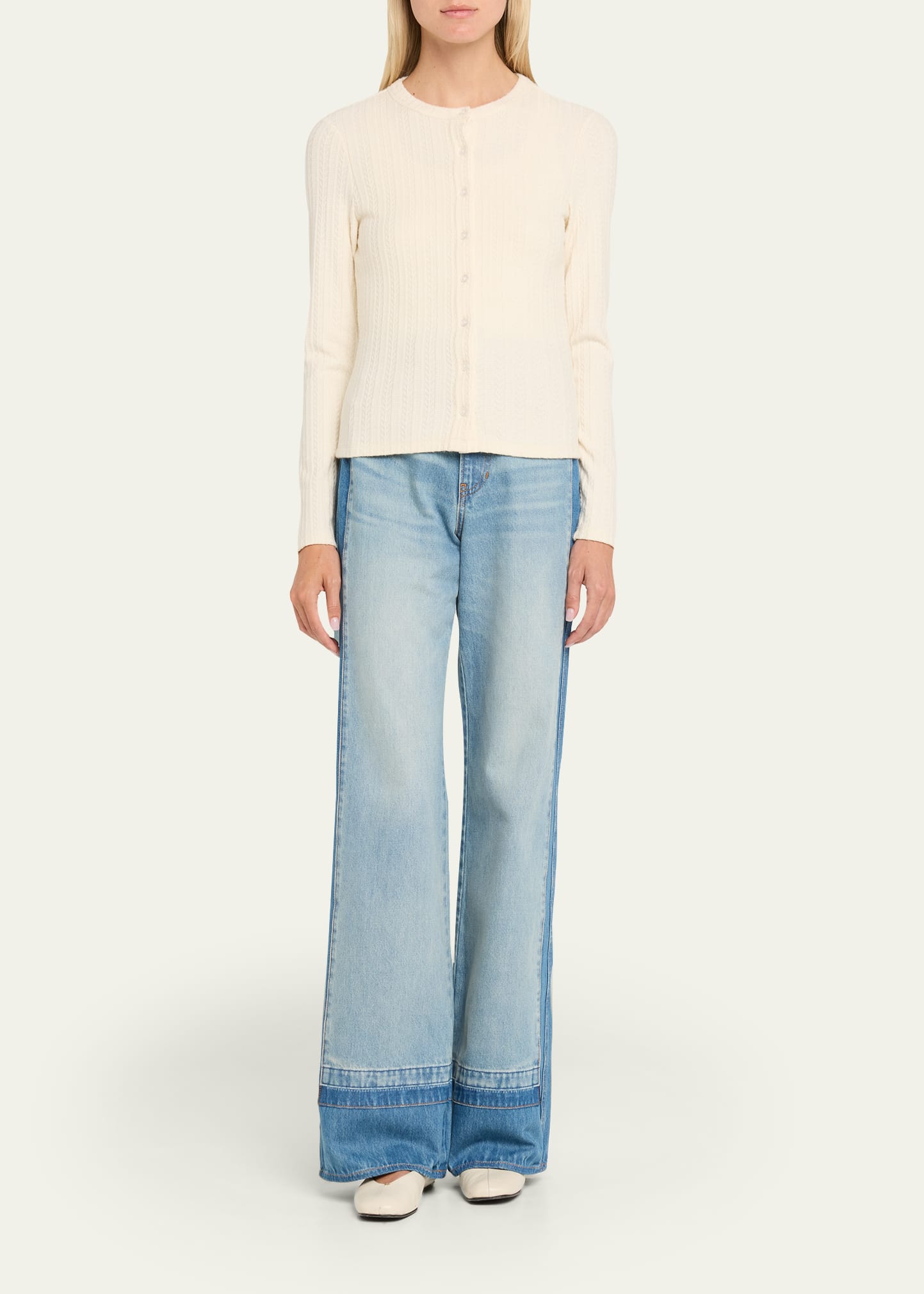 Veronica Beard Lira Pointelle Cardigan - Bergdorf Goodman