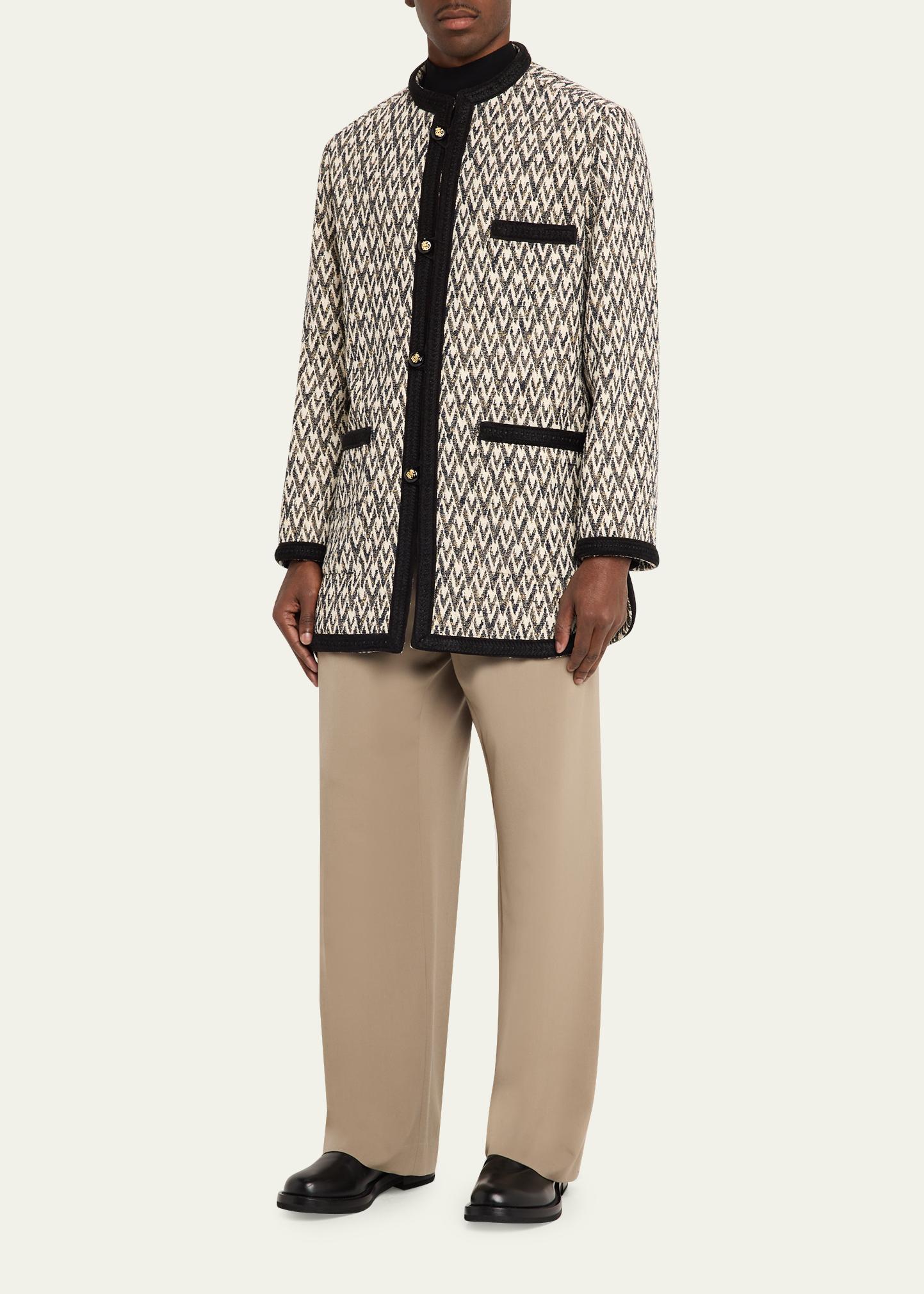 Valentino Garavani Geometric Woven Collarless Jacket - Bergdorf