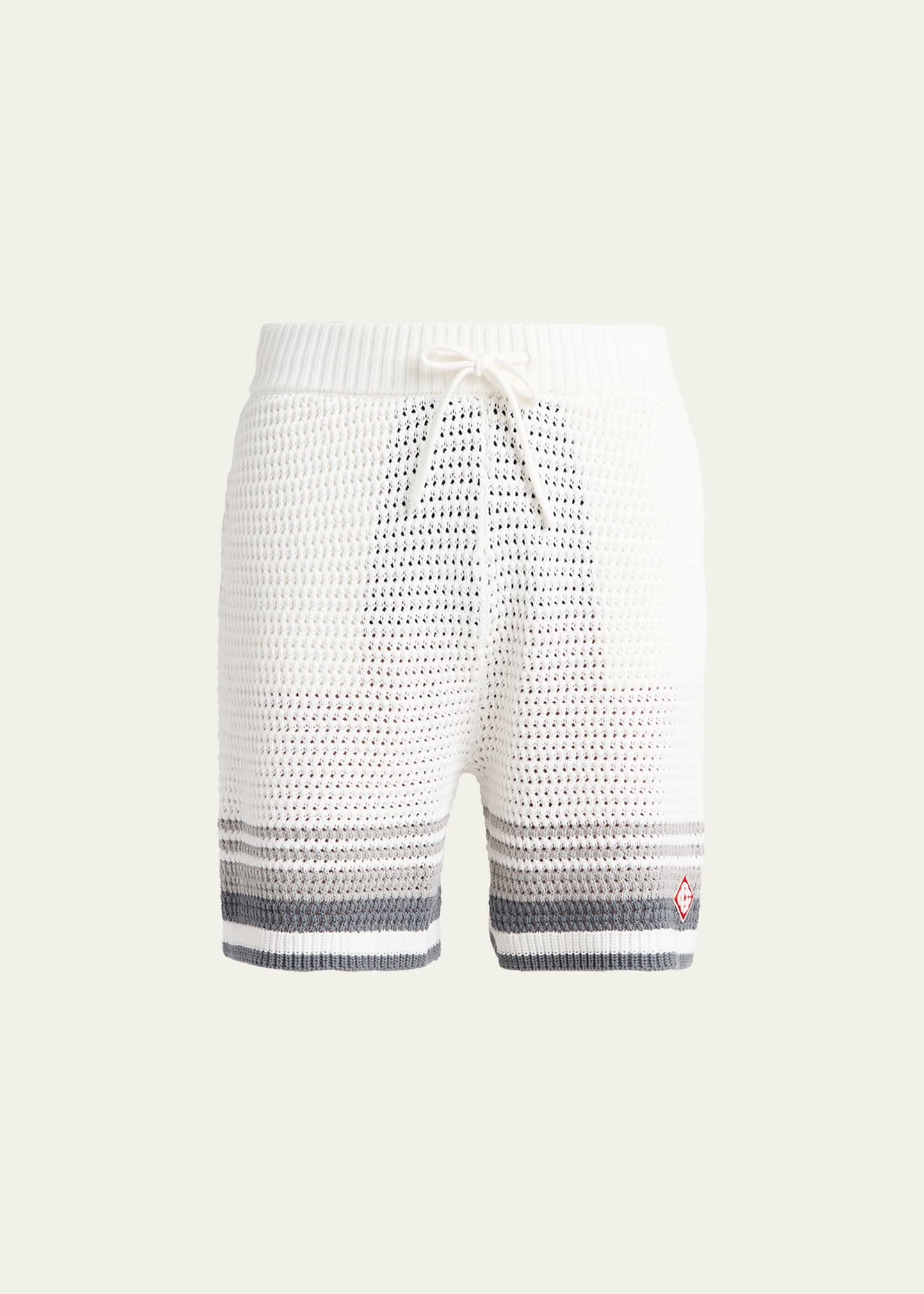 CASABLANCA Men's Drawstring Crochet Shorts - Bergdorf Goodman