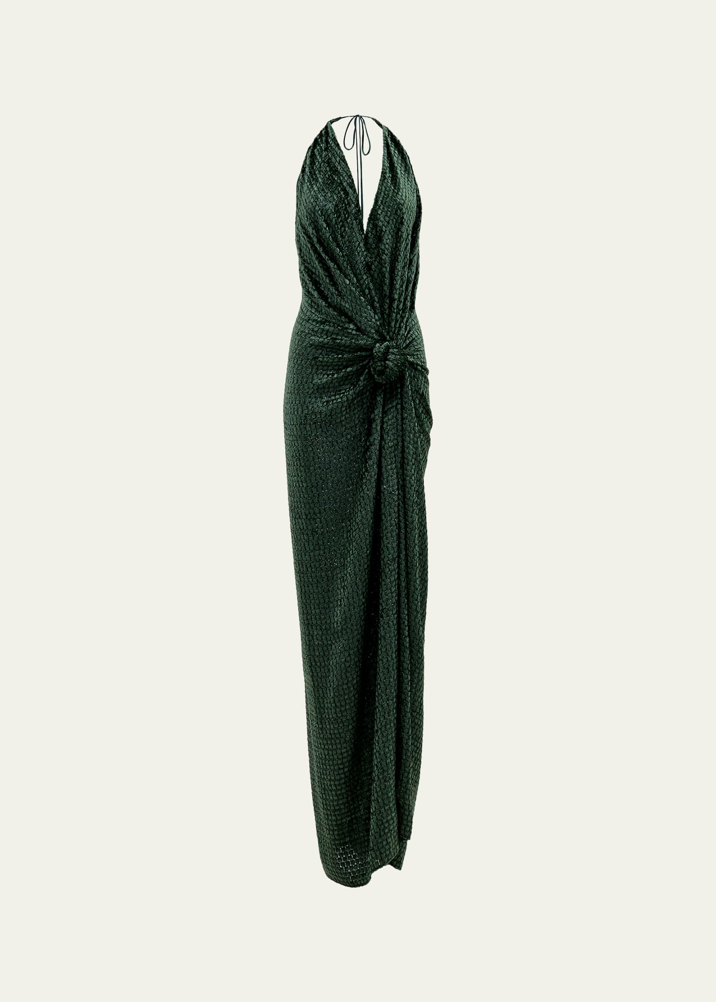 slim fit dress slacks Green Linen Blend Halter Midi Dress – Mint Velvet