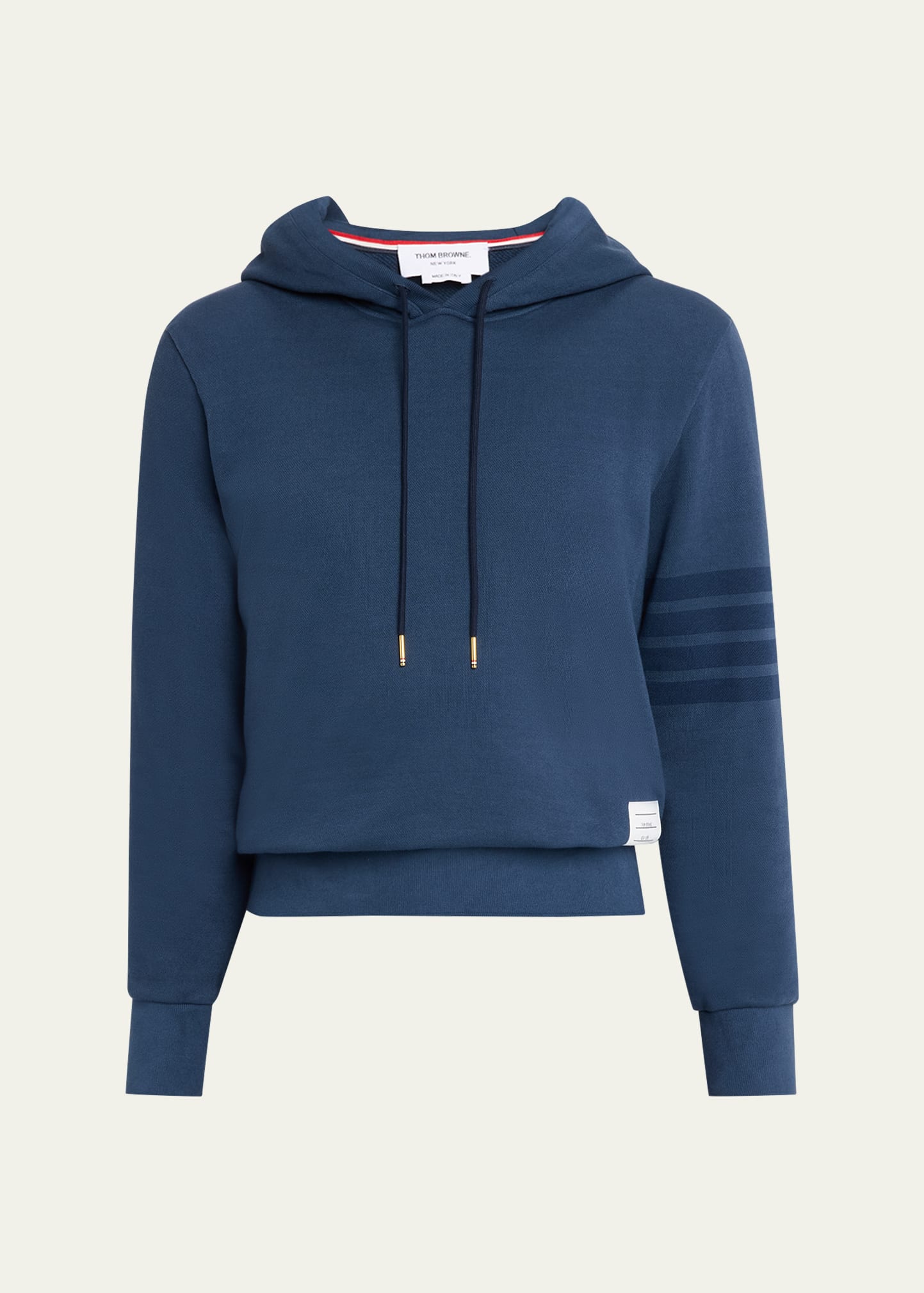 Thom Browne Men's 4-Bar Cotton Hoodie - Bergdorf Goodman