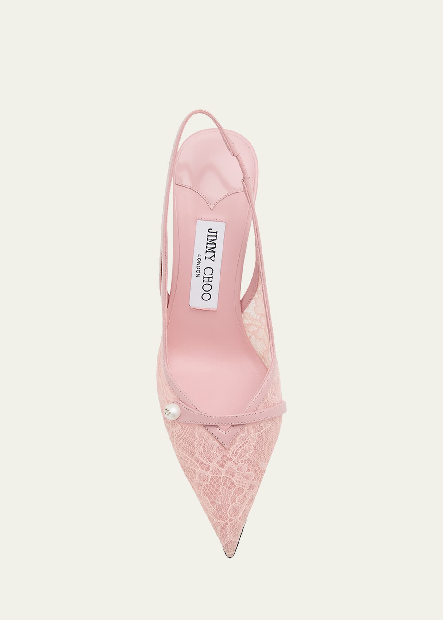 Jimmy Choo Amita 85 Lace Slingback Pumps - Bergdorf Goodman