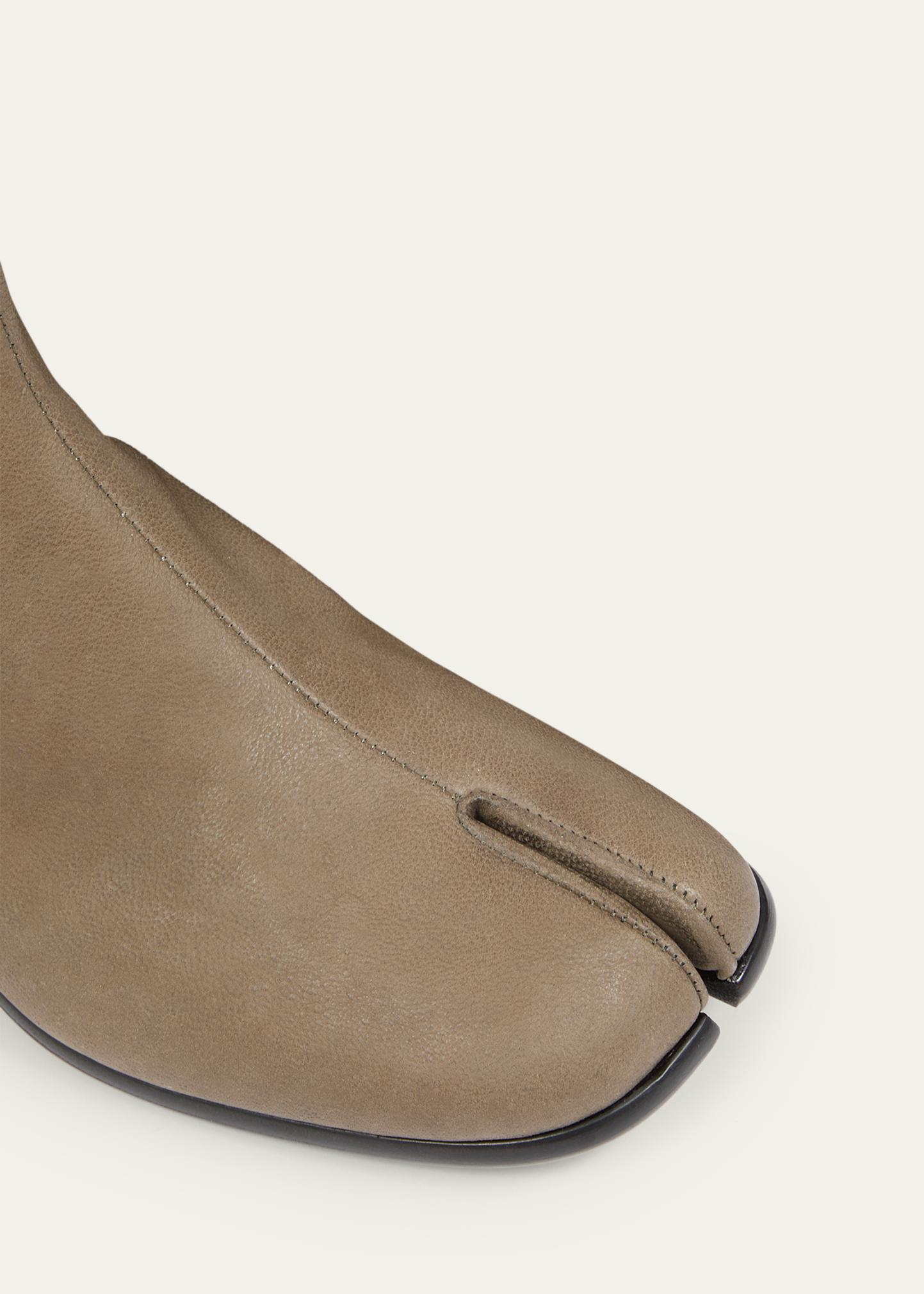 Maison Margiela Men's Tabi Leather Ankle Boots - Bergdorf Goodman