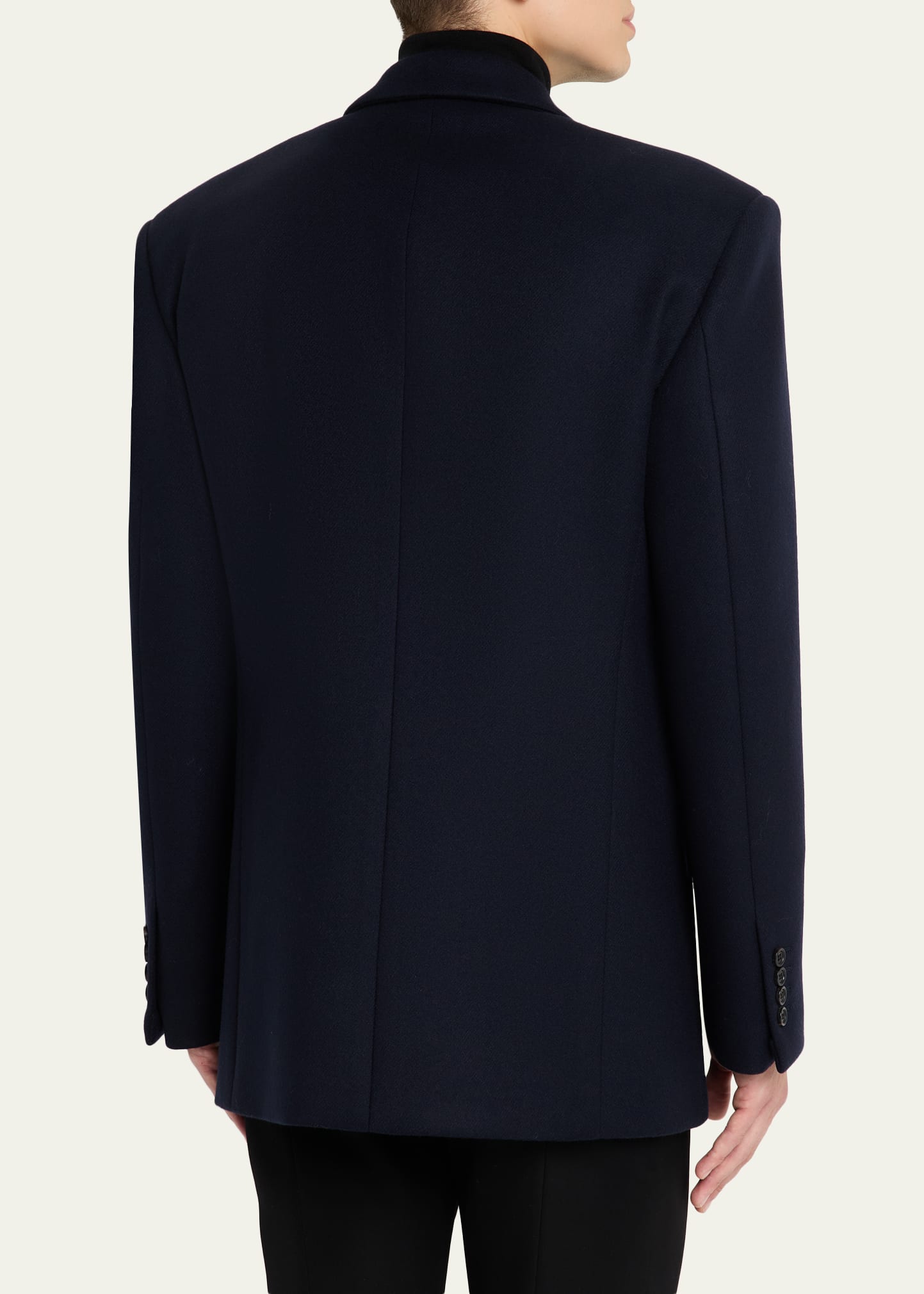 Givenchy Men's Deconstructed Wool Peak-Lapel Sport Jacket