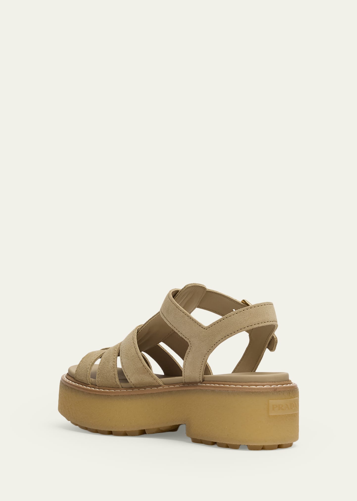 Prada Platform Suede Fisherman Sandals - Bergdorf Goodman