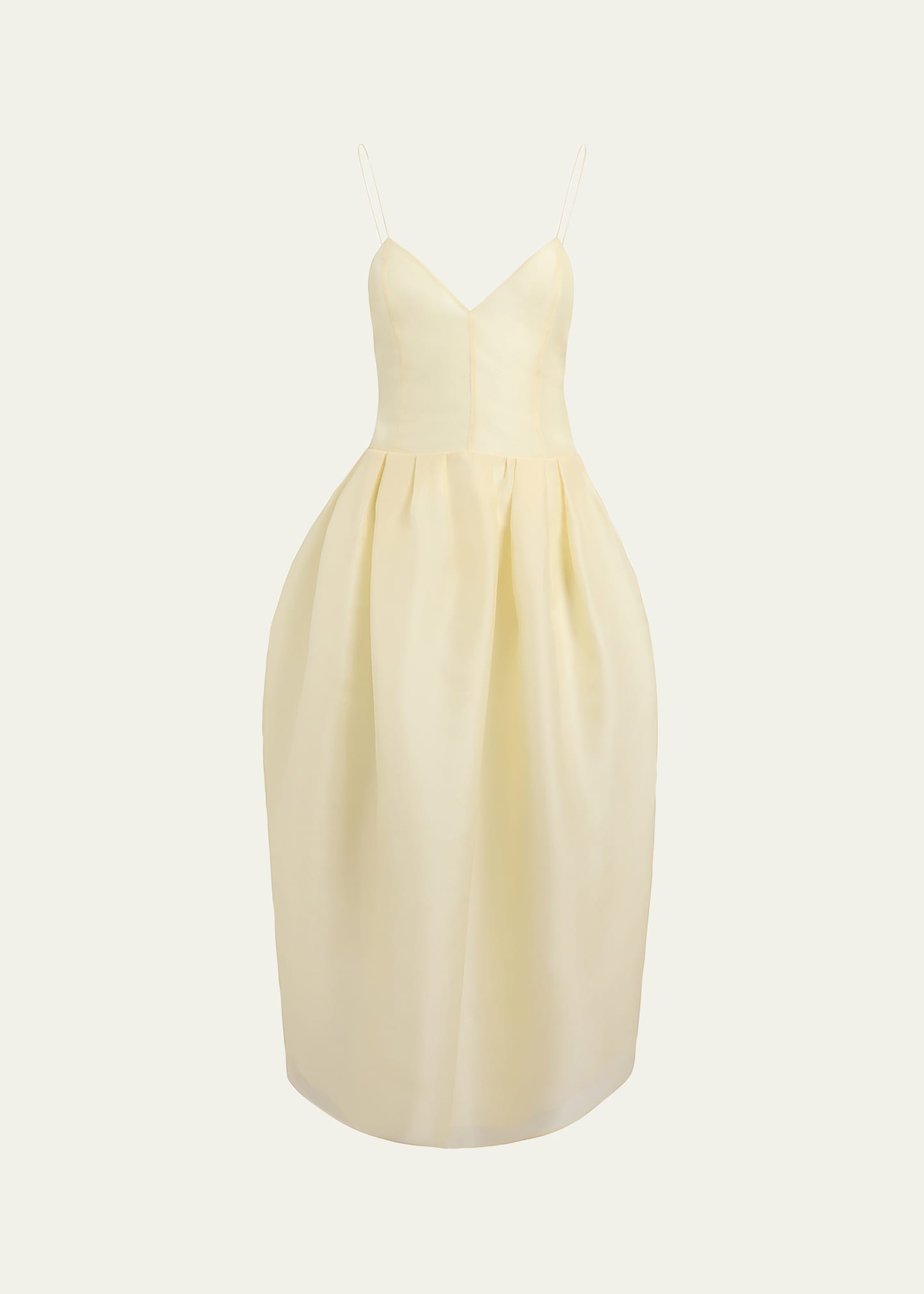 Khaite Colette Silk Organza Sleeveless Fit-And-Flare Midi Dress - Bergdorf  Goodman