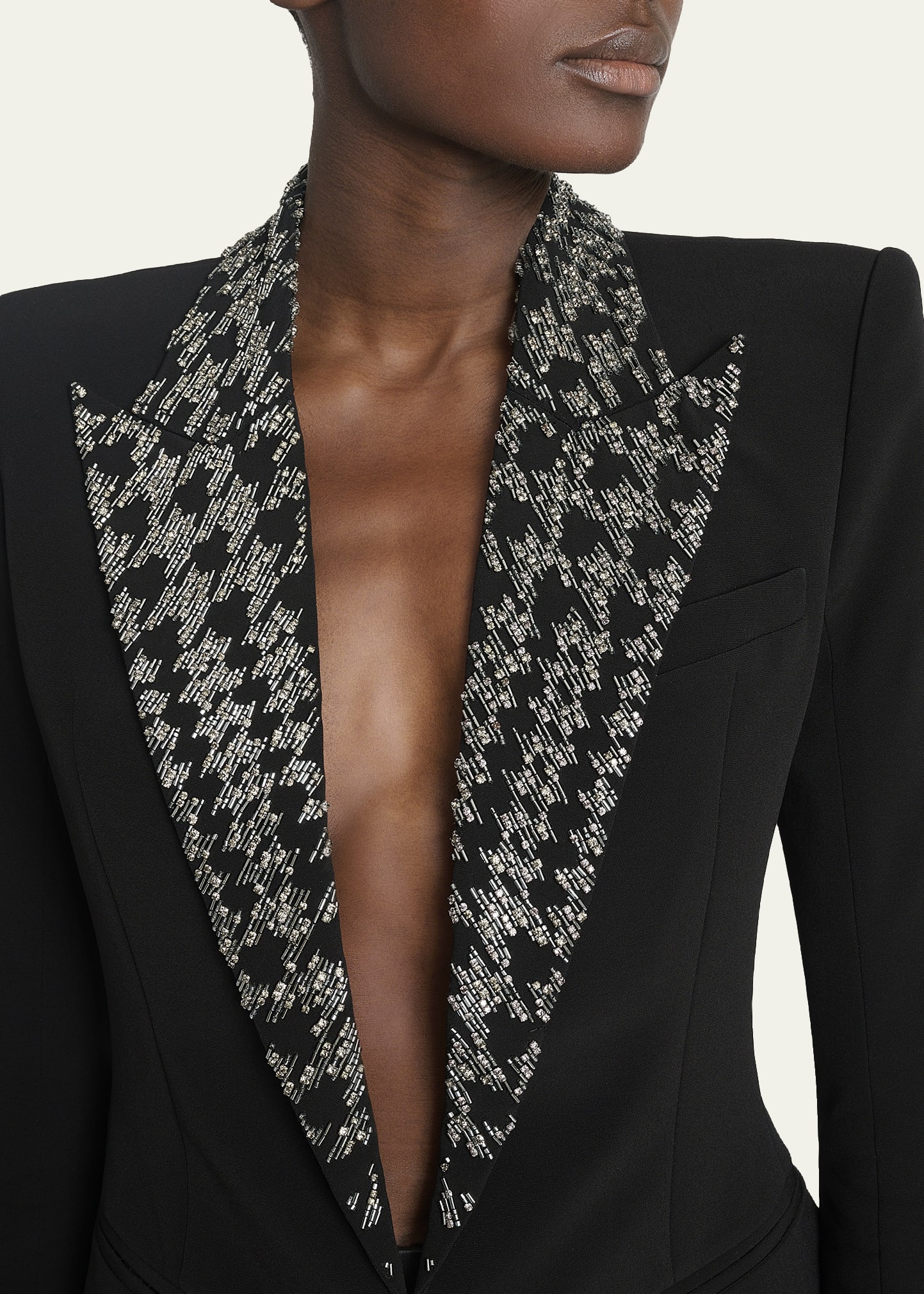 Balmain Embroidered Lapels Single-Breasted Jacket - Bergdorf Goodman