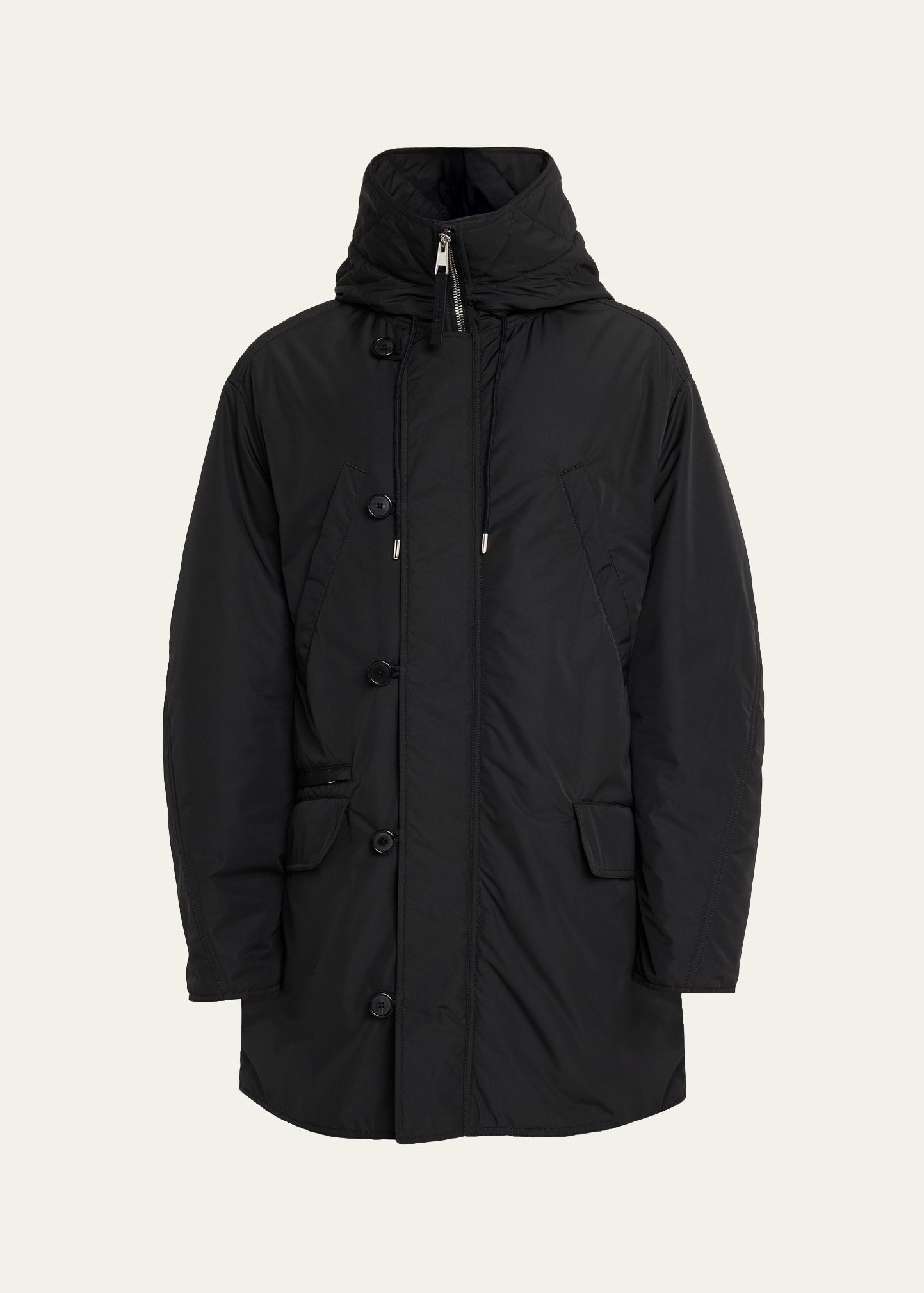 Givenchy Men's Couture Seam Hooded Parka - Bergdorf Goodman