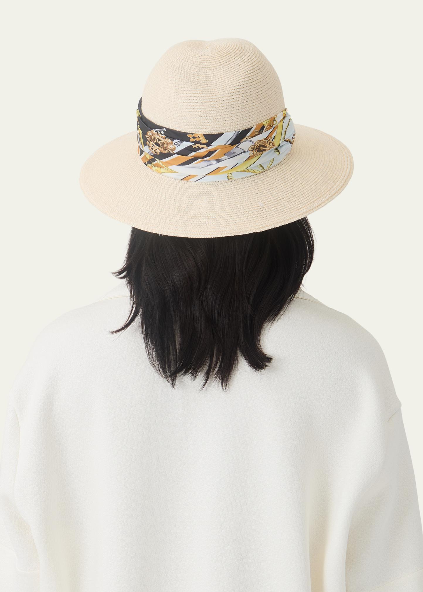 Eugenia Kim Courtney Woven Paper Fedora - Bergdorf Goodman display picture 1