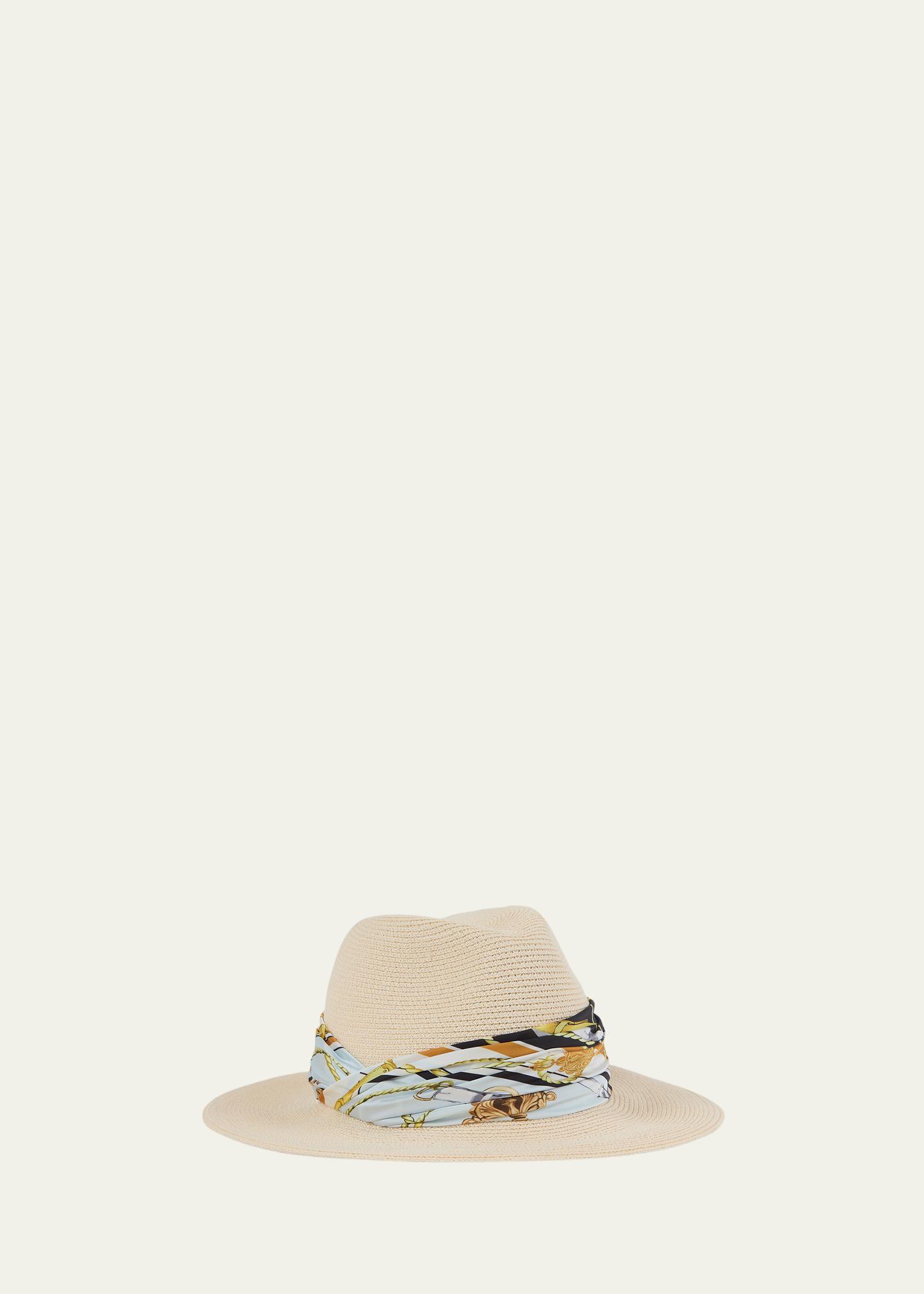 New Eugenia Kim-Courtney Braid Packable Camel Fedora One Size NWOT Eugenia Kim Emmanuelle Vented Hemp Packable Fedora in Natural main image 2