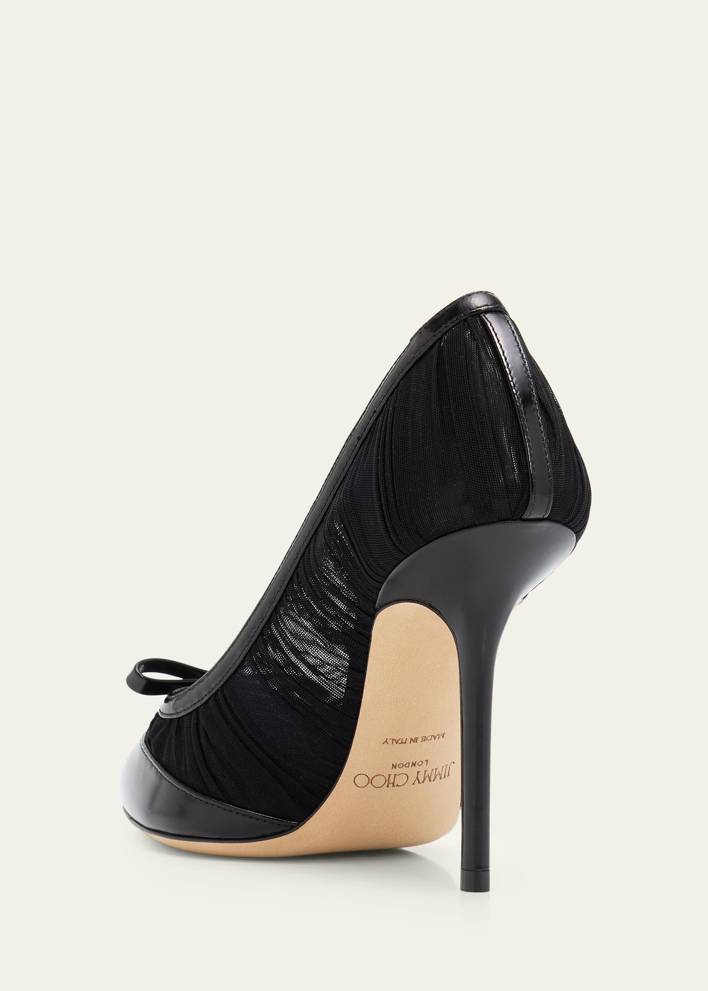 Jimmy Choo 100mm Love Mesh Tulle Pumps - Bergdorf Goodman