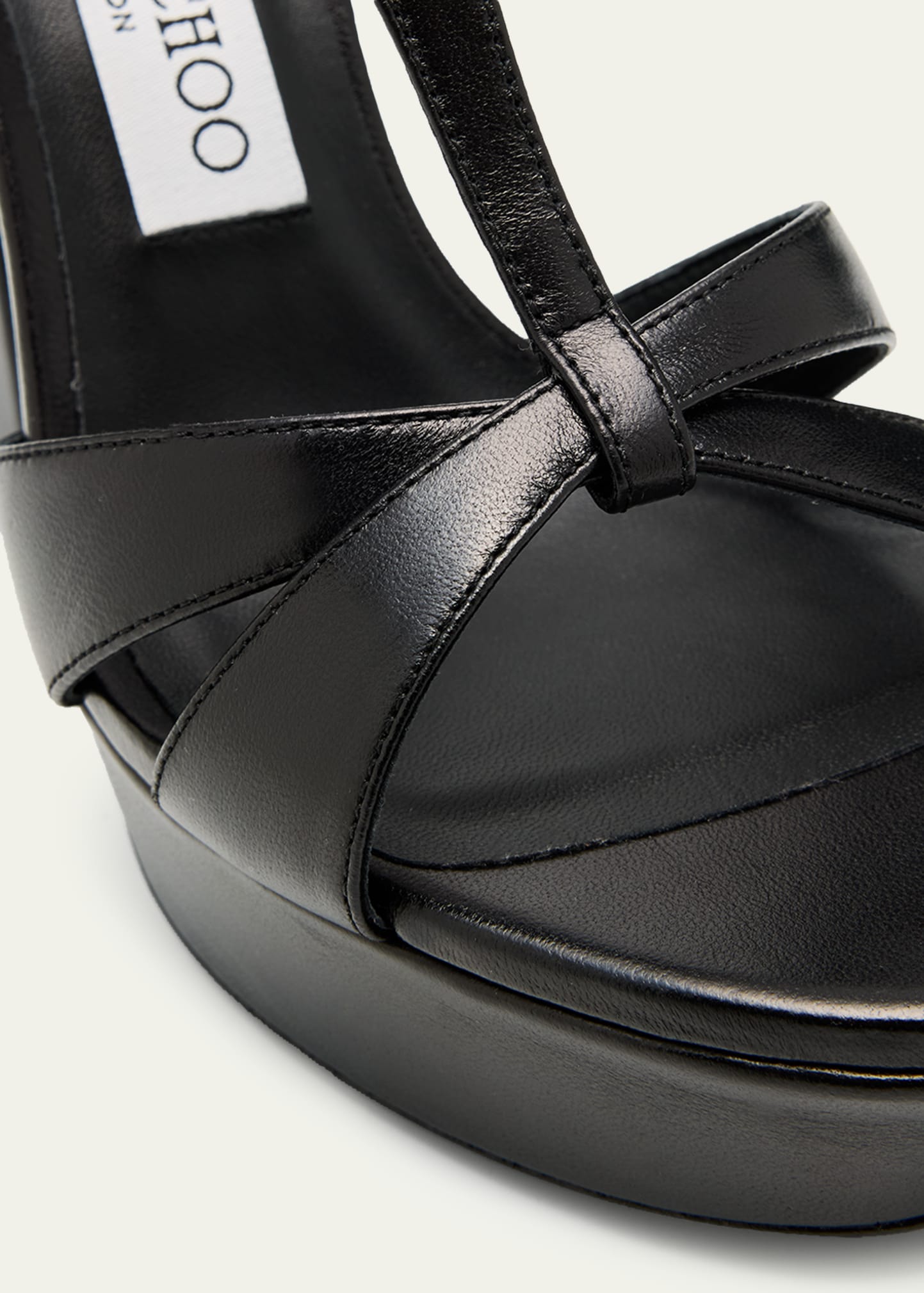 Jimmy Choo 120mm Kesia Leather Platform Sandals - Bergdorf Goodman