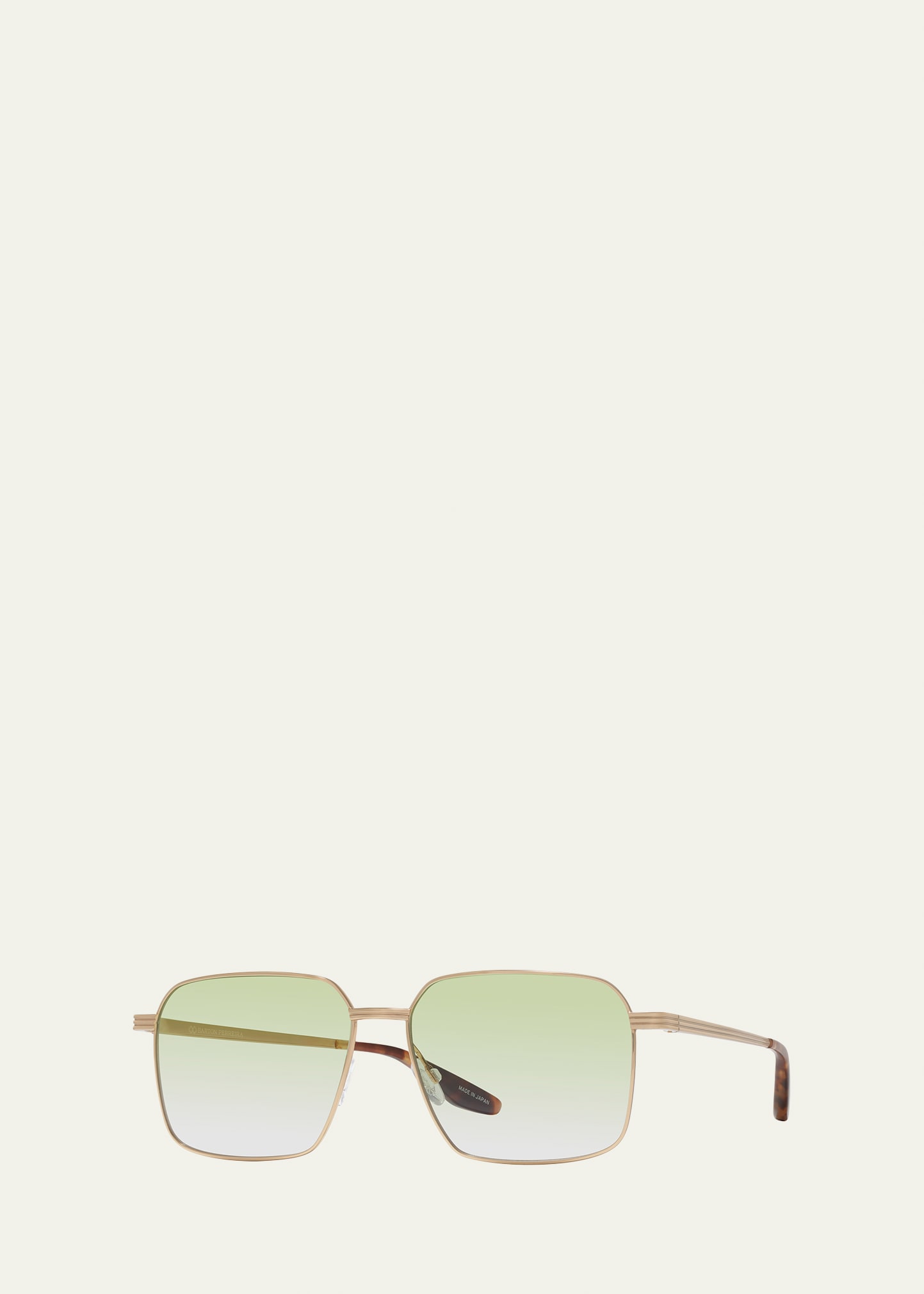 Barton Perreira Men's Hampton Square Titanium Sunglasses