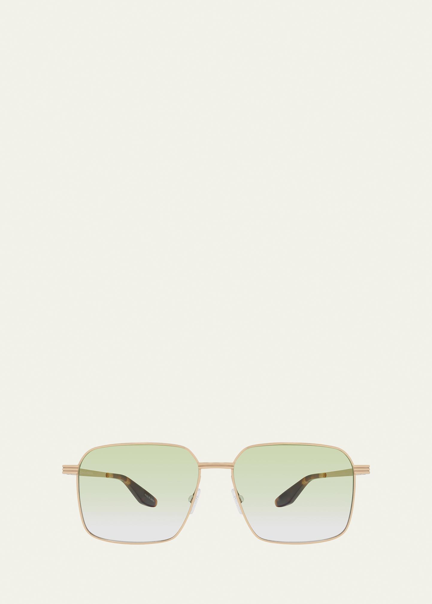 Barton Perreira Men's Hampton Square Titanium Sunglasses