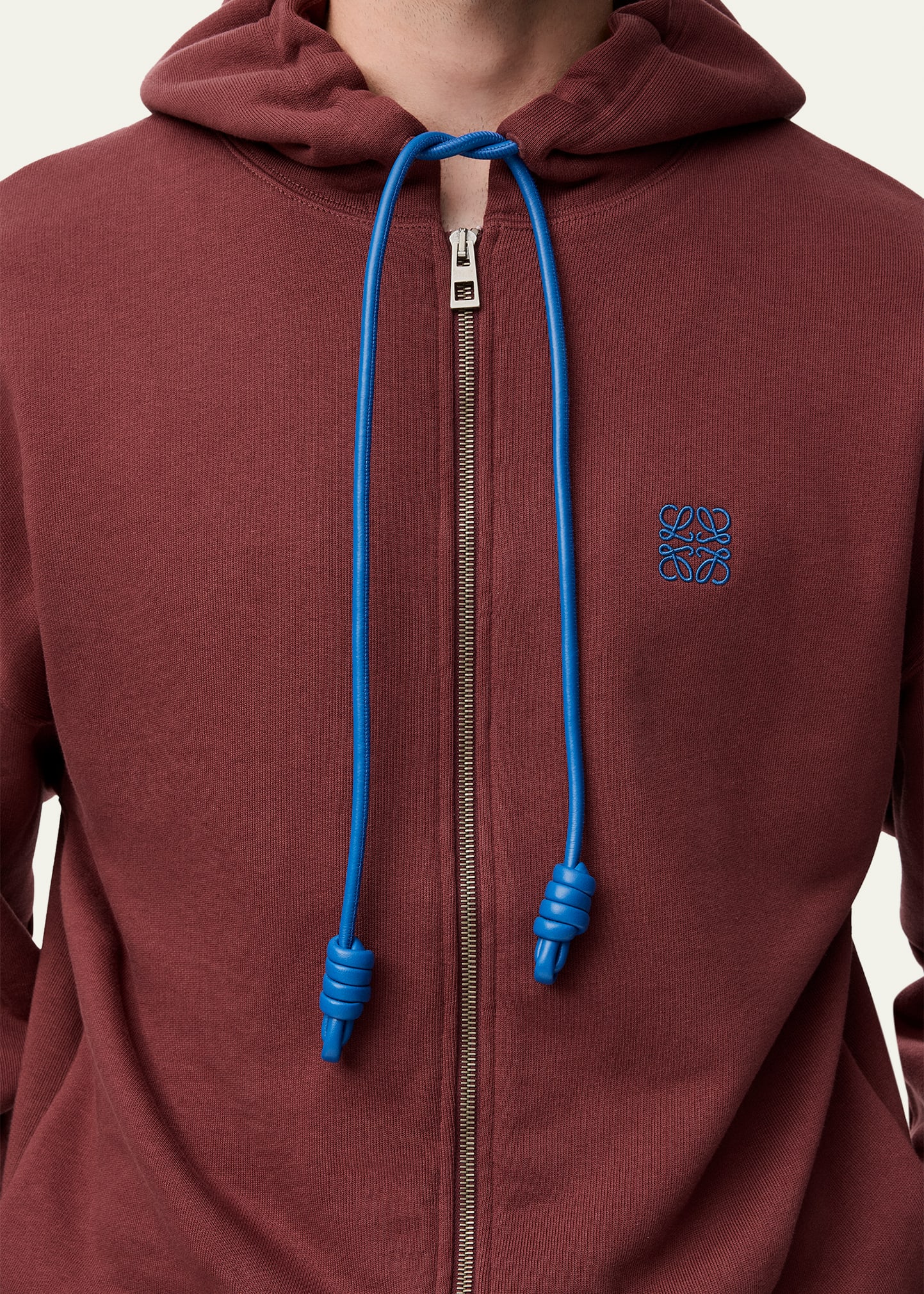 Loewe Men's Anagram Zip-Up Hoodie - Bergdorf Goodman