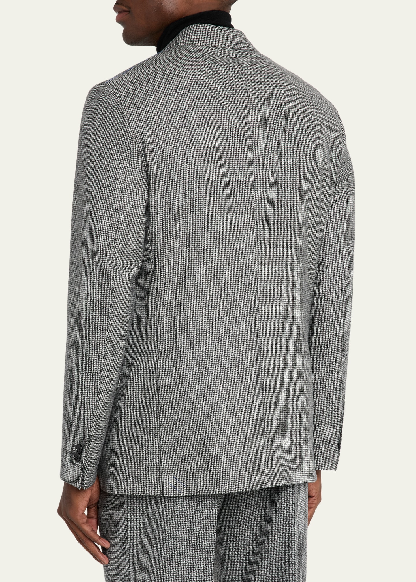 Burberry Men's Puppytooth Check Wool Tailored Jacket - Bergdorf